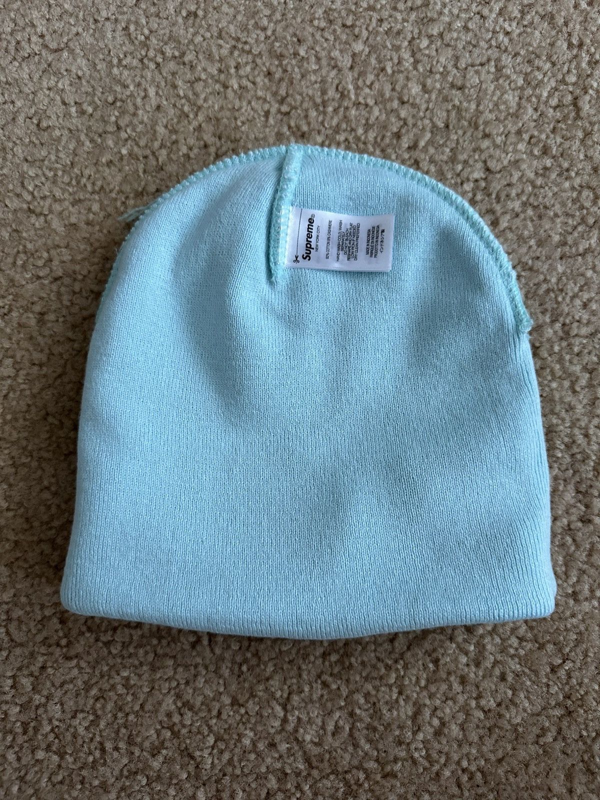 Supreme Supreme Big Logo Beanie Teal Size ONE SIZE - 3 Thumbnail