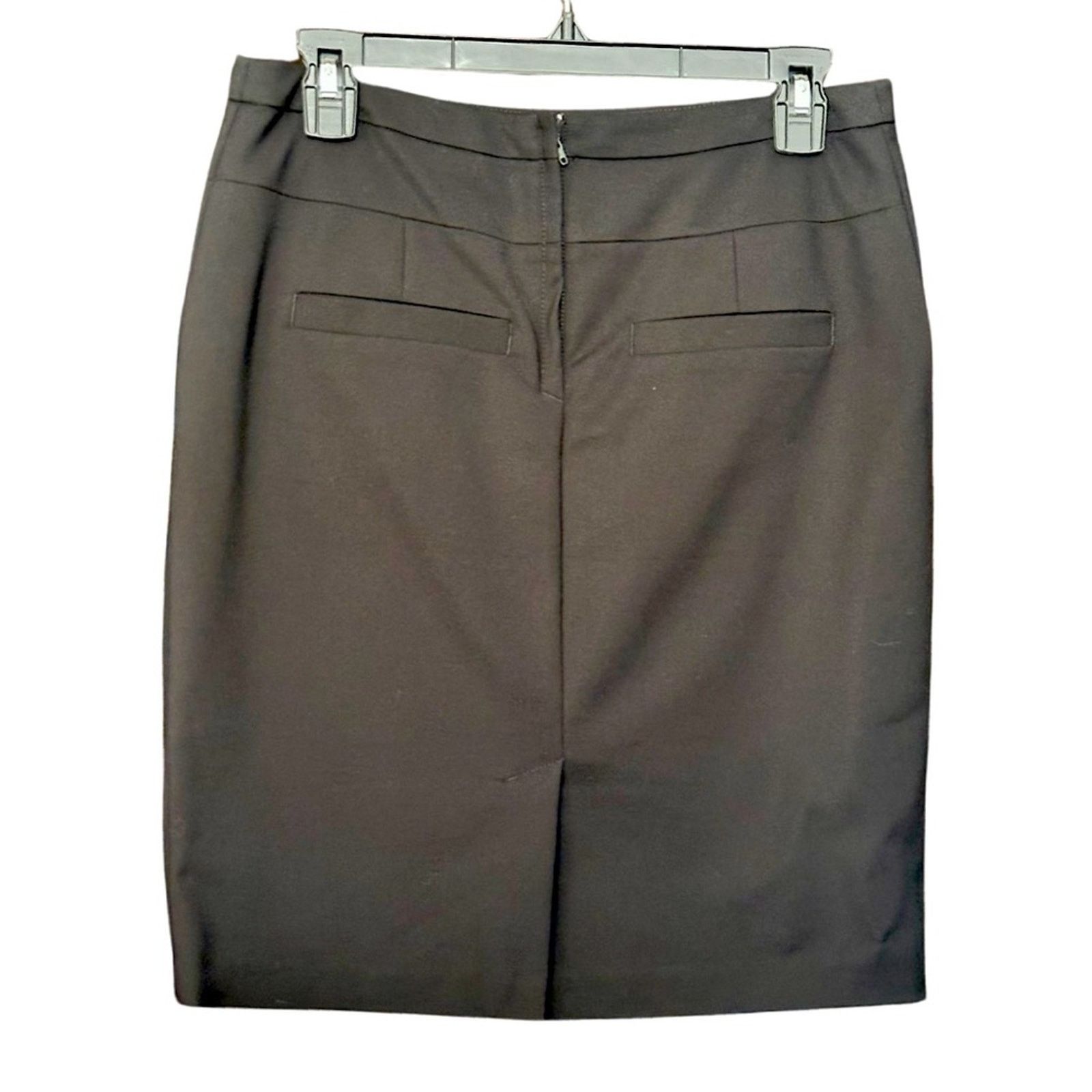 H&M H&M Solid Black Pencil Skirt With Front & Back Pockets Size 30" / US 8 / IT 44 - 2 Thumbnail