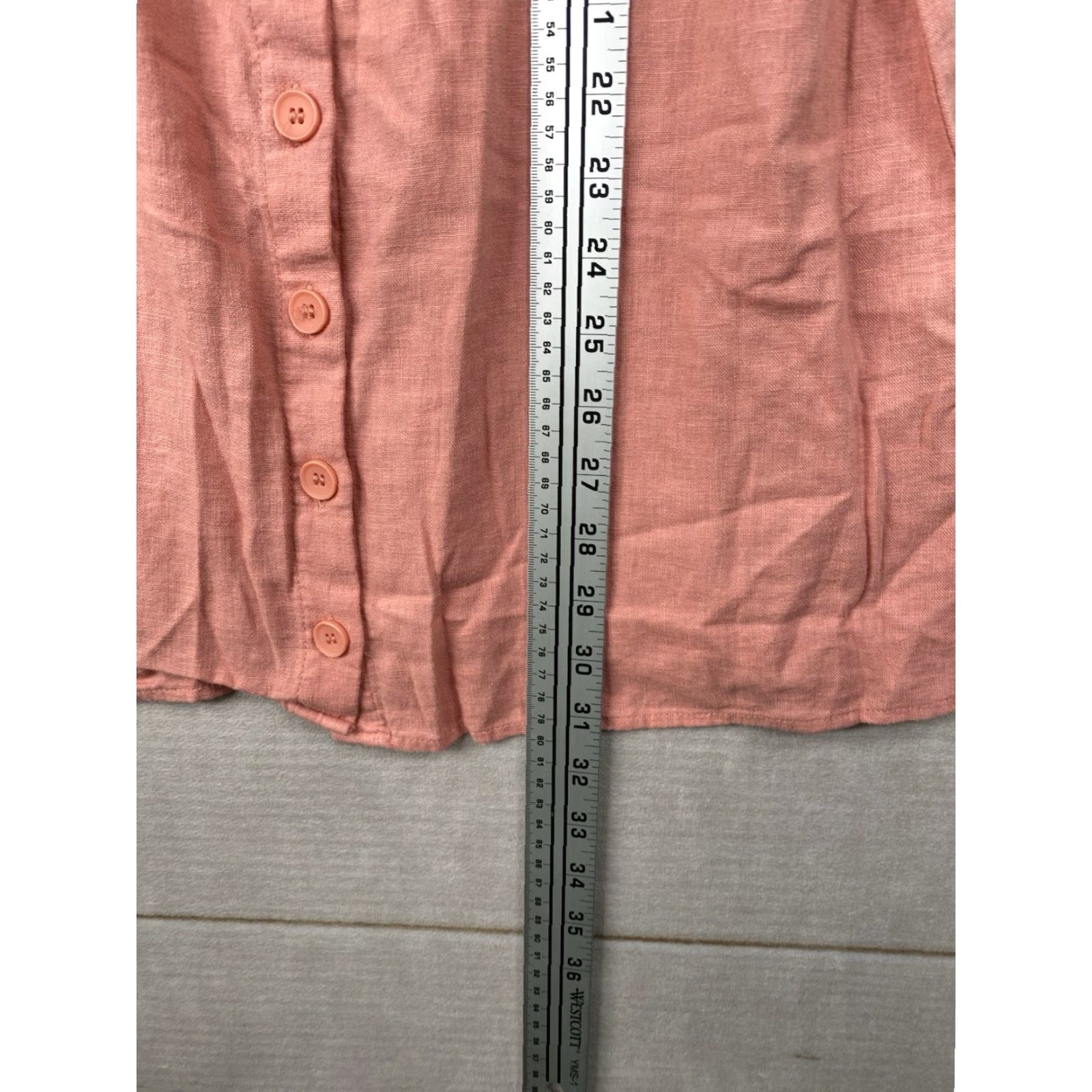 Forever 21 Forever 21 Dress S Coral Mini Button Down Sleeveless V-Neck Linen Cami NWT Y2K Slips Sundress Casual Party/Cocktail Beach 90s Womens Size S / US 4 / IT 40 - 4 Thumbnail