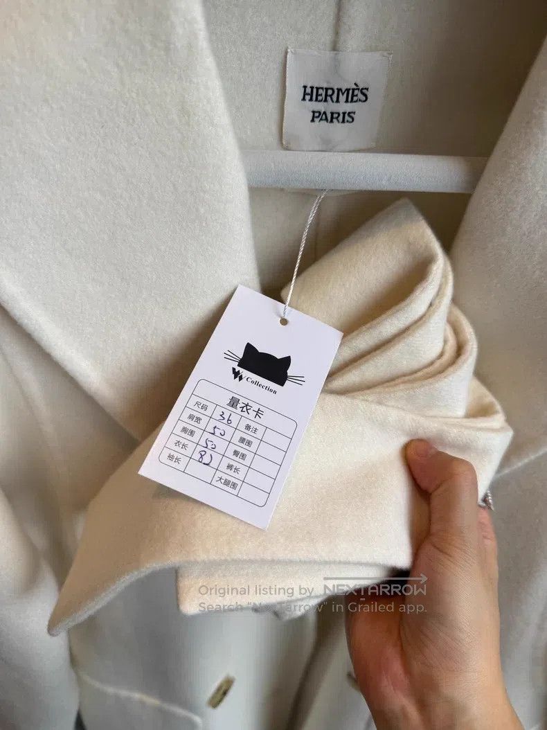Hermes Hermes Full cashmere lapel coat Size XS / US 0-2 / IT 36-38 - 3 Thumbnail