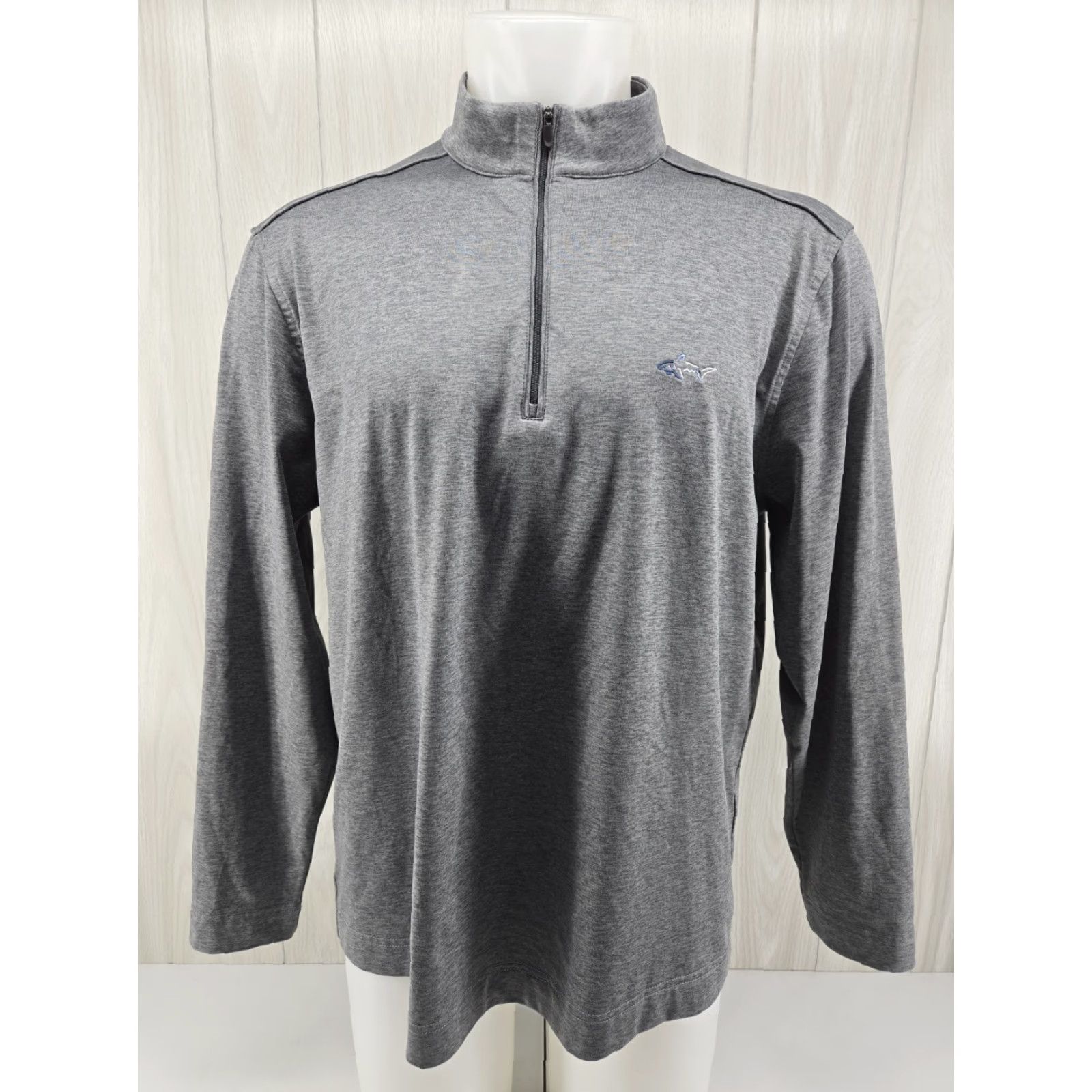 Vintage Greg Norman Mens Large Gray 1/4 Zip Long Sleeve Shirt Pullover Casual Sport Outdoor Golf Hiking Walking 1/4 Zip Size US L / EU 52-54 / 3 - 2 Thumbnail
