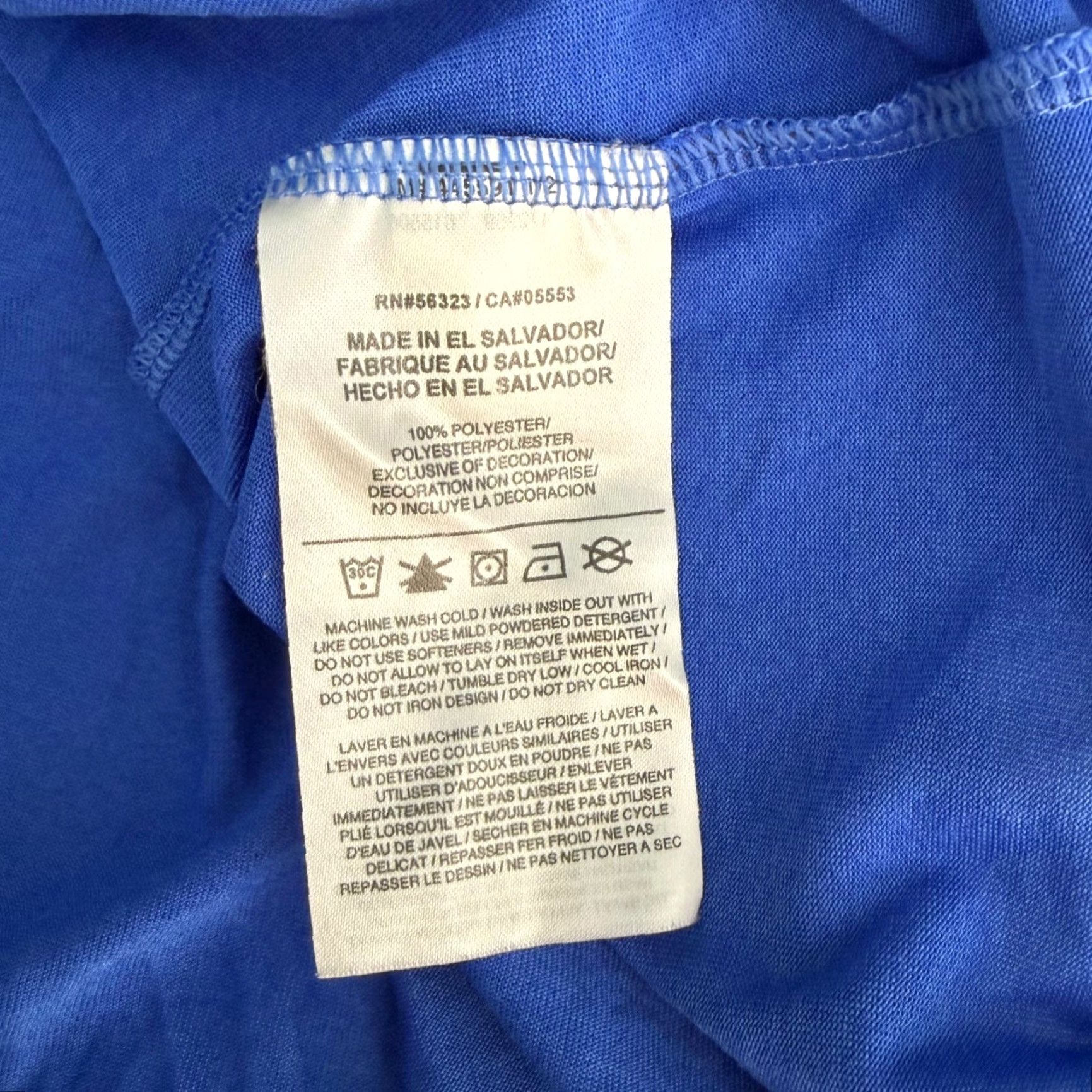 Nike Nike XL T‑Shirt Blue Dri-FIT Scoop Neck Short Sleeve Activewear EUC Size XL / US 12-14 / IT 48-50 - 5 Thumbnail