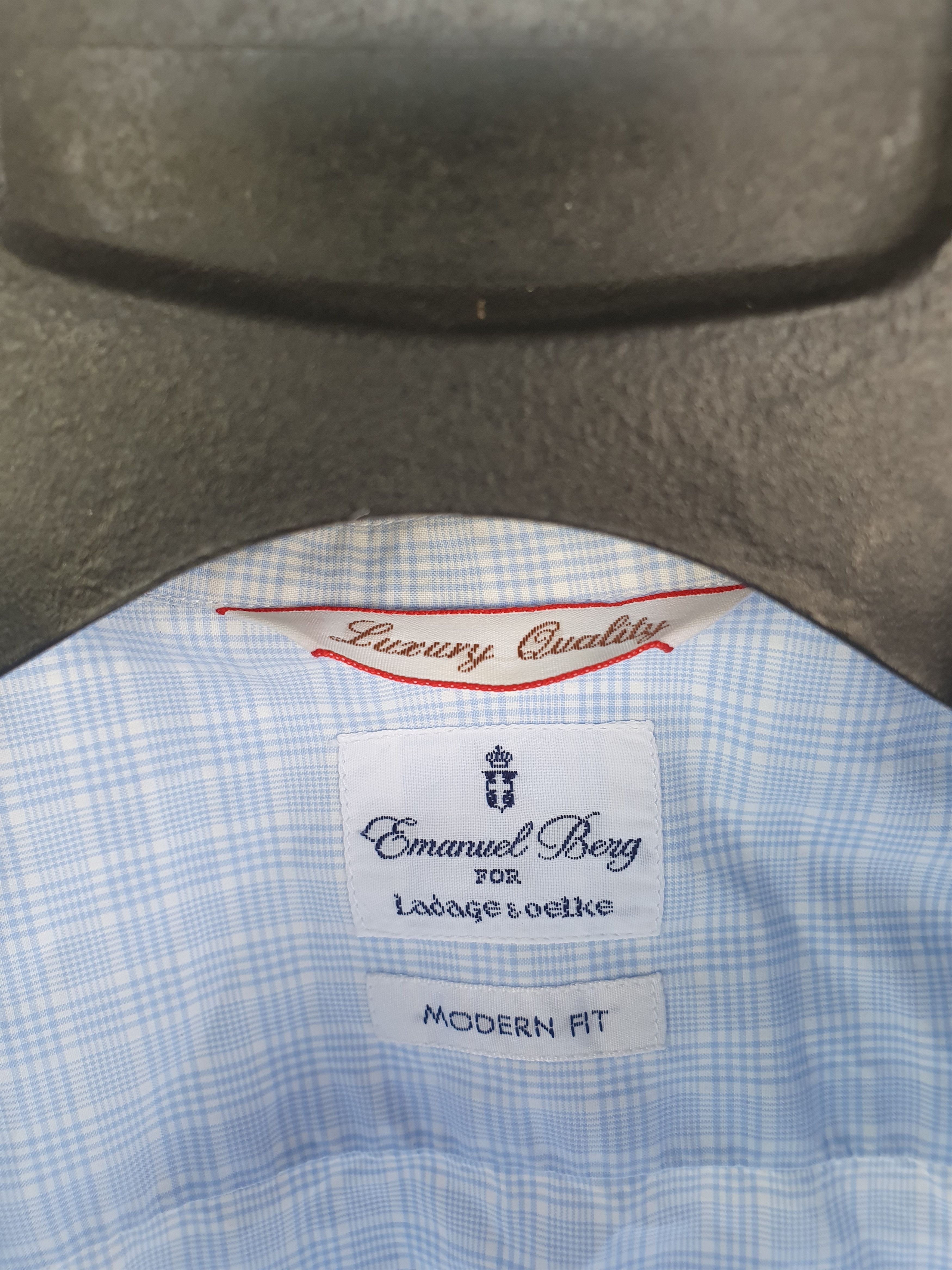 Swagger Emanuel Berg for Ladage & Oelke Dress Shirt sz 42cm/16 1/2 Size US L / EU 52-54 / 3 - 5 Thumbnail