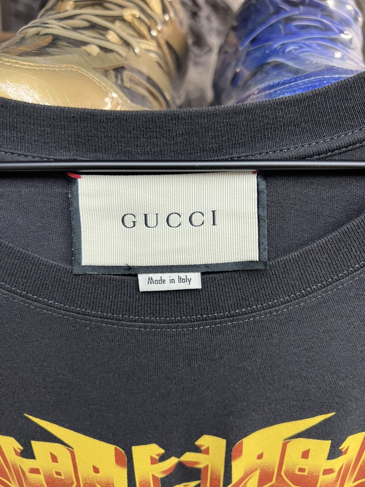 Gucci Gucci Metal Black Tee Size US XL / EU 56 / 4 - 5 Thumbnail
