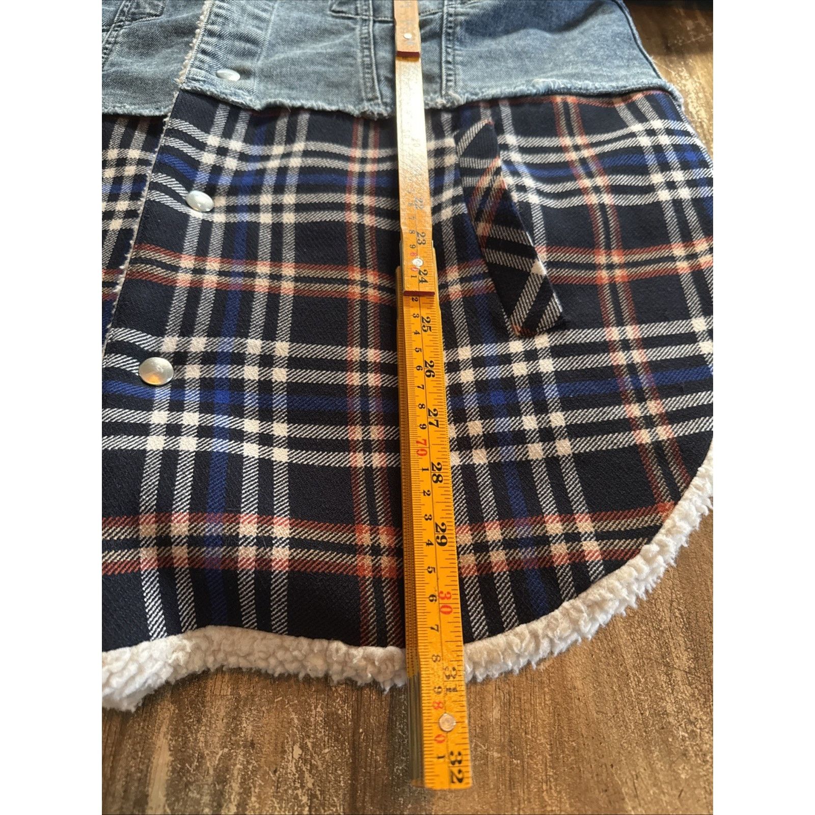 Paul & Joe Paul & Joe Sister Peterson Denim Flannel Shirt Faux Sherling Size L / US 10 / IT 46 - 7 Thumbnail