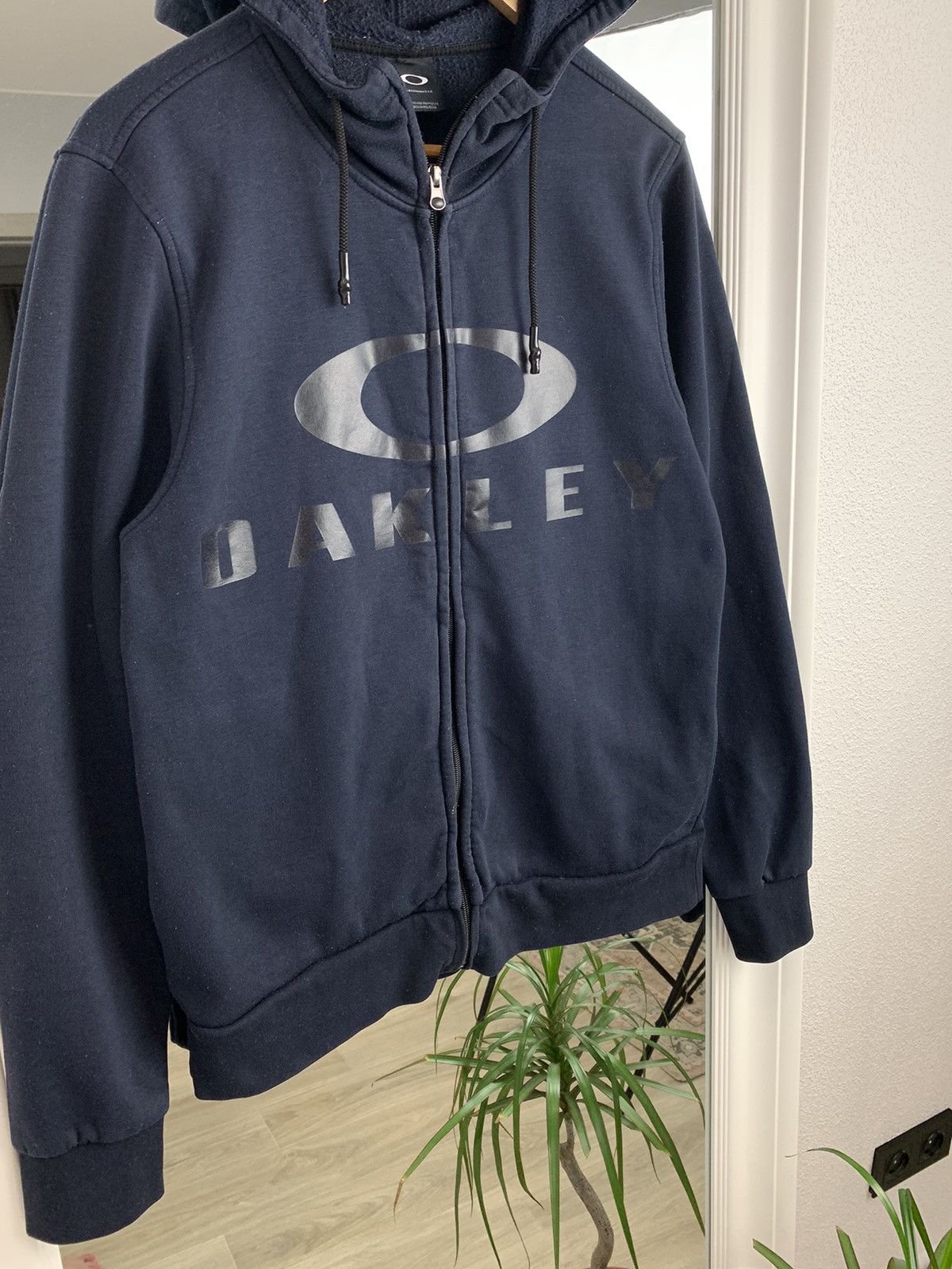 Oakley Zip Hoodie Big Logo Hoodie Size:L