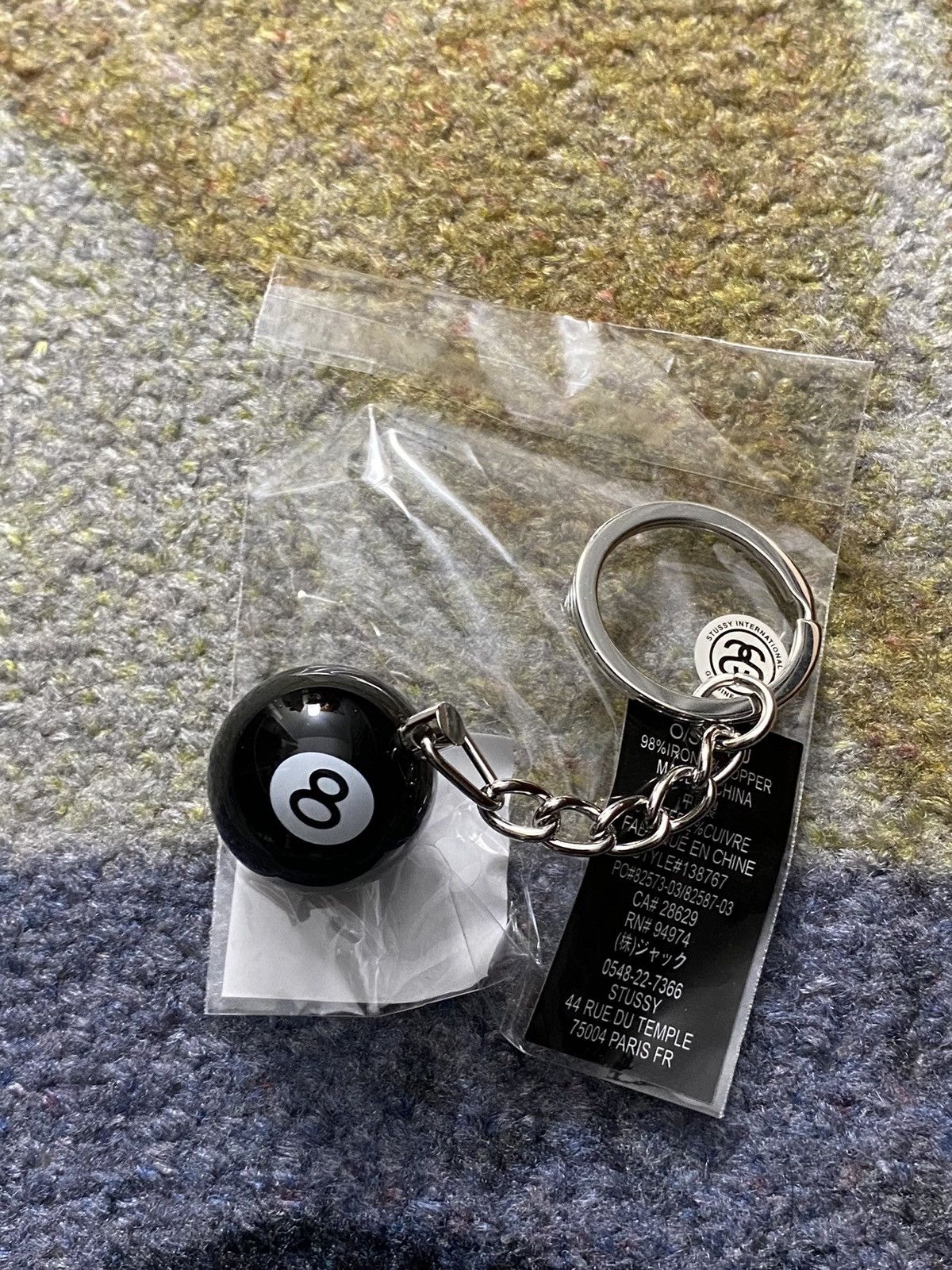 Stussy Stussy New York 8 Ball Keychain | Grailed
