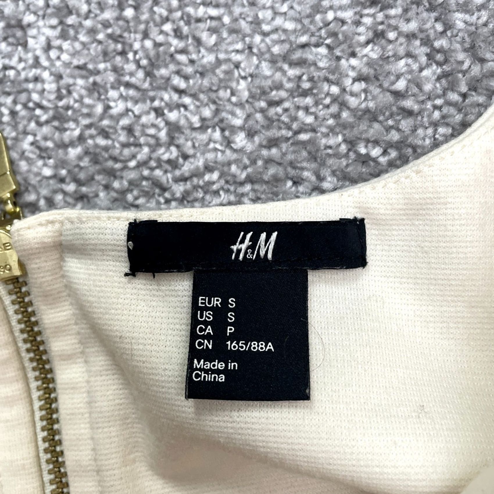 H&M H&M Long Maxi Shift Dress Womens Small Ivory Solid Long Sleeve Round Neck Work Size S / US 4 / IT 40 - 6 Thumbnail