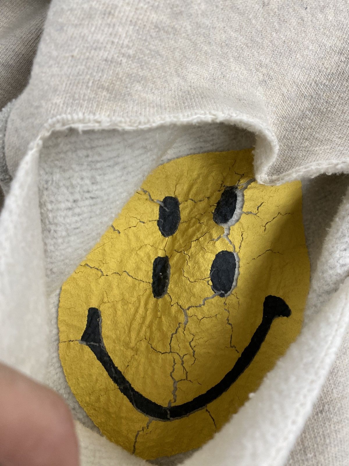 Kapital Kapital smiley fleece hoodie grey medium authentic Size US S / EU 44-46 / 1 - 9 Thumbnail