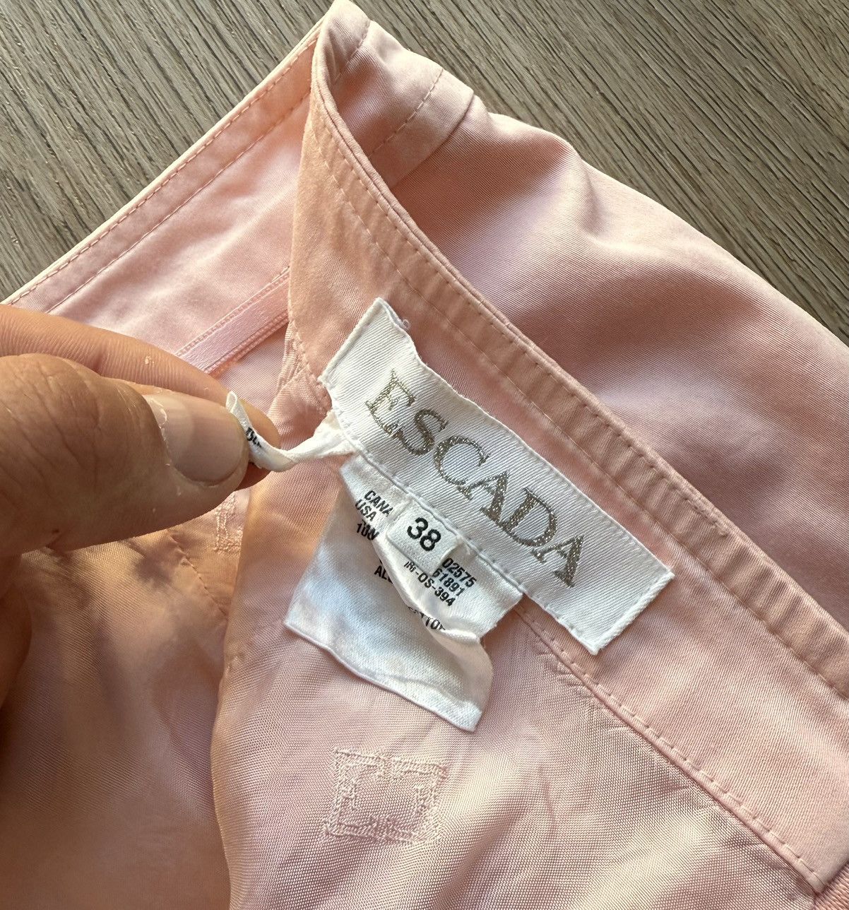 Escada Vintage Escada Pink Cotton Midi Skirt Size 38" / US 16 / IT 52 - 7 Thumbnail