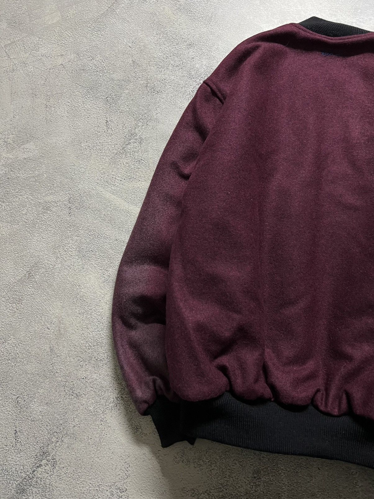 Vintage Y2k Thrashed Porsche Cup Firelli Wool Bomber Jacket 90’s Size US M / EU 48-50 / 2 - 15 Thumbnail