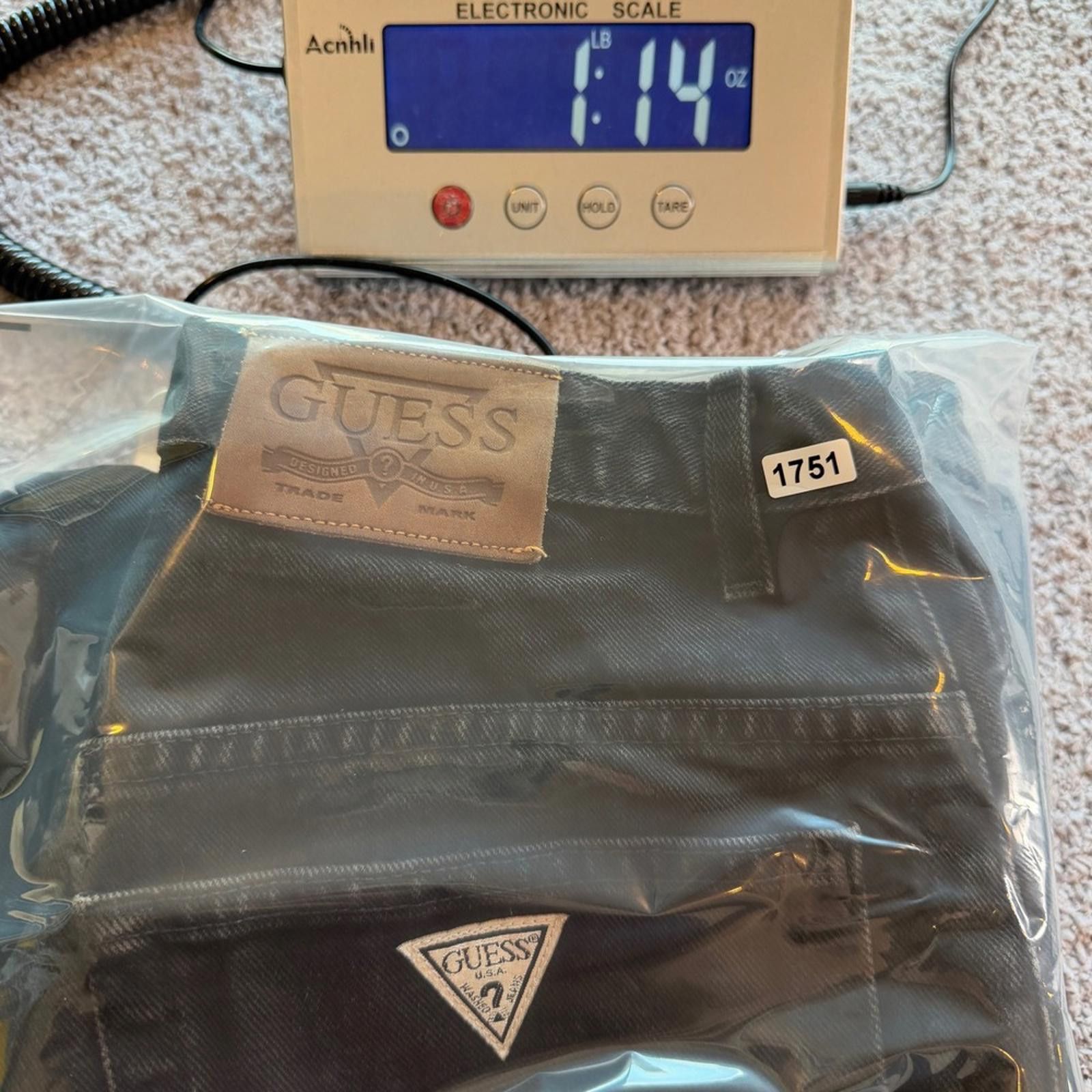 Guess Vintage Guess Jeans Made in USA 32x34 Faded Black 90s Size US 32 / EU 48 - 9 Thumbnail