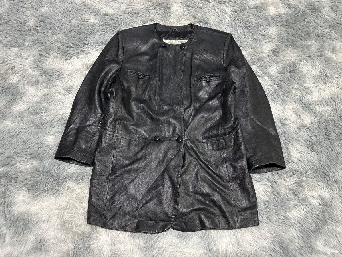 Japanese Brand 🔥Sick Y2K Harajuku Mother Lambskin Leather Jacket Goth Punk Size US L / EU 52-54 / 3 - 4 Thumbnail