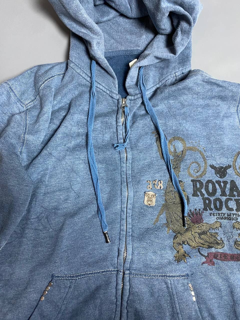 Diesel Diesel Royal Rock Zip Hoodie Sz M Blue Fabric Faded Graphic Size US M / EU 48-50 / 2 - 6 Thumbnail
