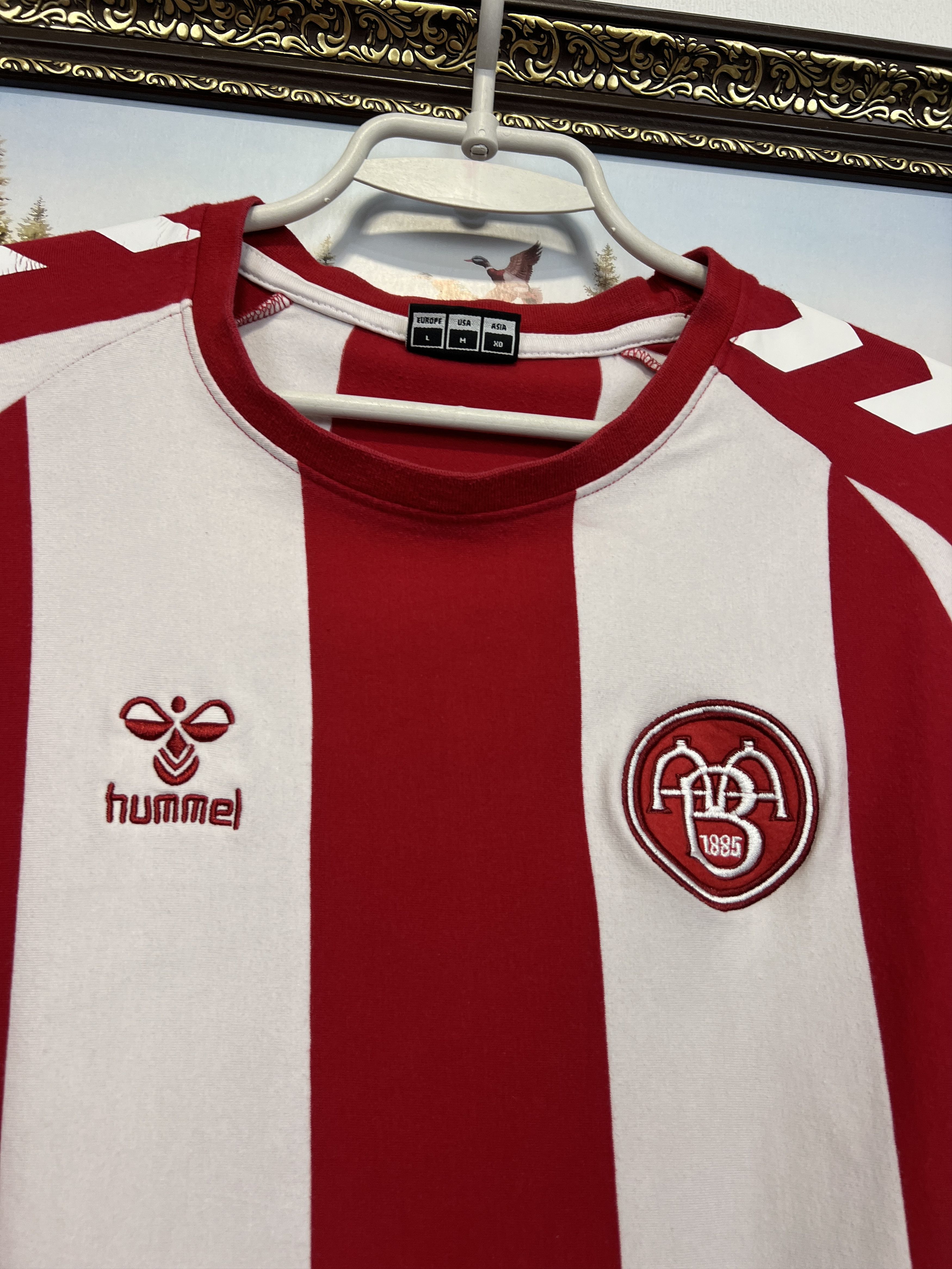 Hummel Aalborg BK Football Shirt Soccer Long Sleeve Jersey Trikot Size US M / EU 48-50 / 2 - 3 Thumbnail