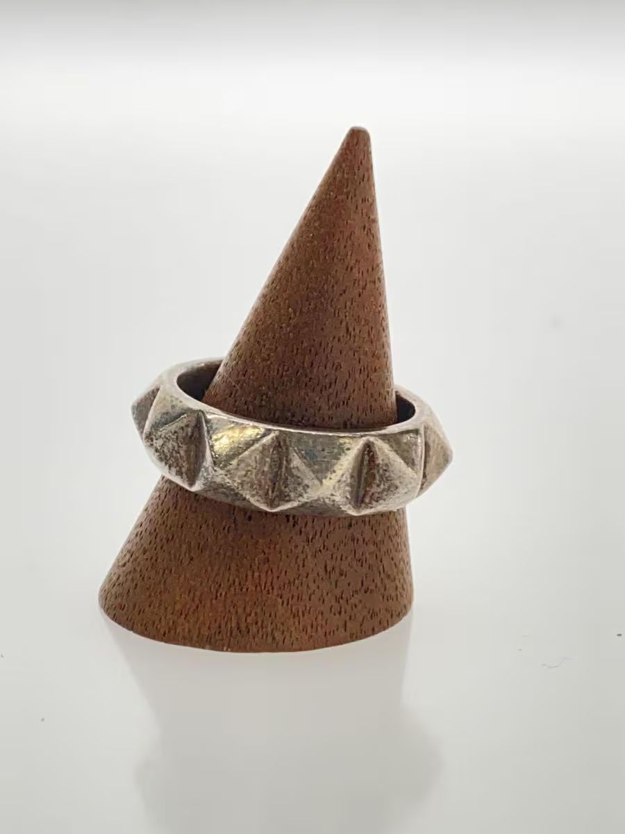 image of Hysteric Glamour Size 9 .925 Silver Studded Ring, Men's