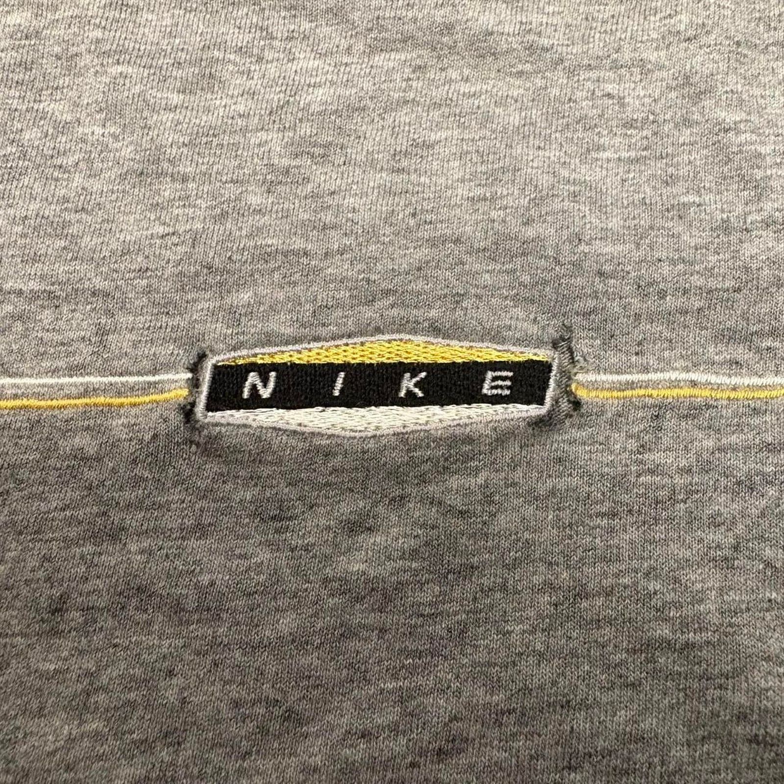Nike 90s grey nike long sleeve Size US XL / EU 56 / 4 - 2 Thumbnail