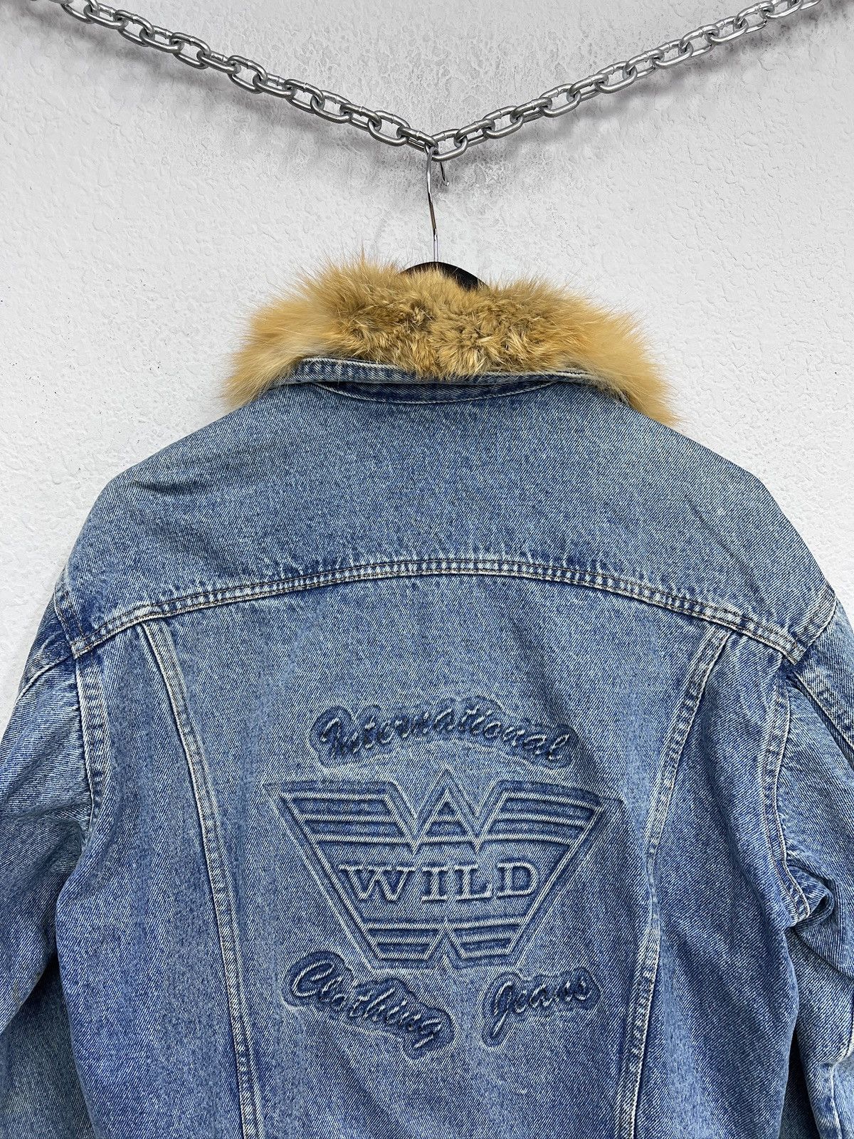 If Six Was Nine If six was nine trucker jacket real fur cropped hype y2k Size US M / EU 48-50 / 2 - 9 Thumbnail