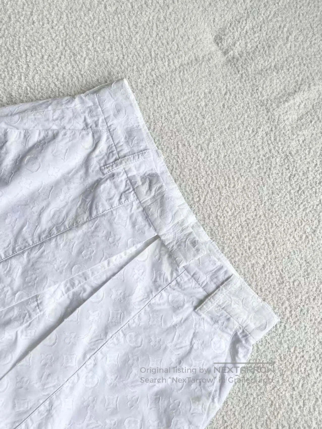 Louis Vuitton Louis Vuitton Monogram Print Cotton Shorts| Size 24" / US 00 / IT 34 - 4 Thumbnail