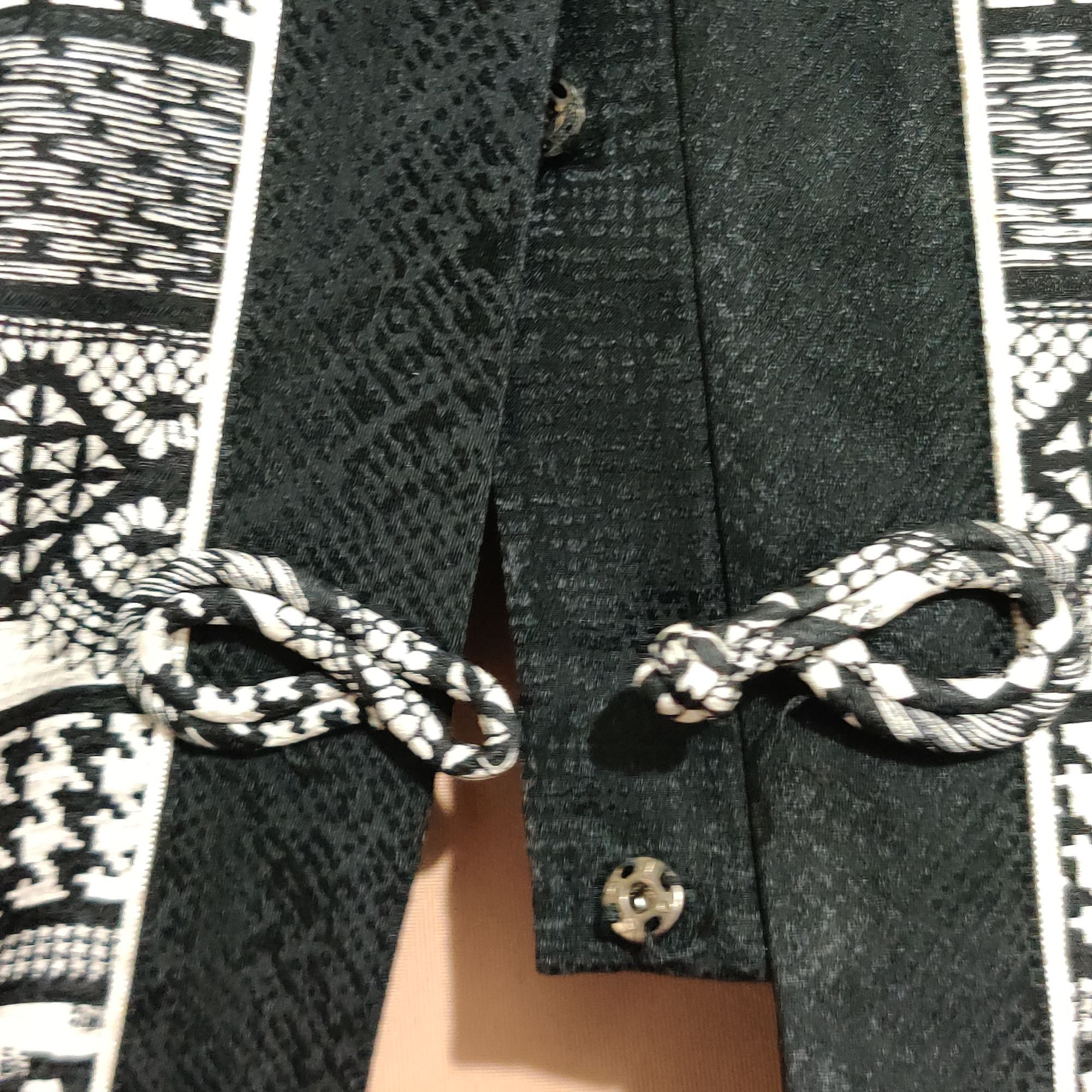 Adrianna Papell Adrianna Papell Womens Jacket Silk Geometric Chinese Knot Bl Size M / US 6-8 / IT 42-44 - 7 Thumbnail