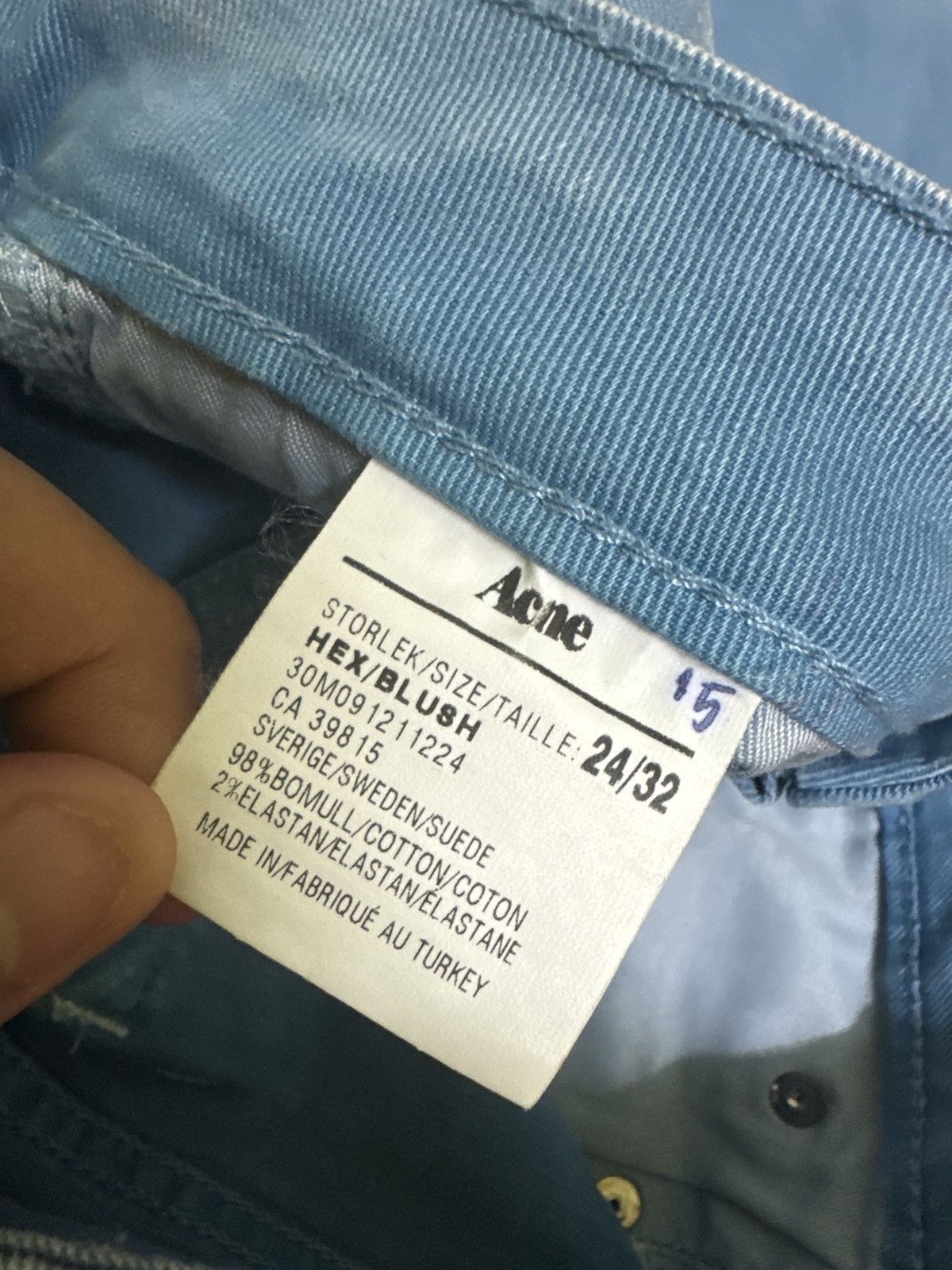 Acne Studios Super Skinny Acne Studios Hex/Blush Jeans Size 25" / US 0 / IT 36 - 14 Thumbnail