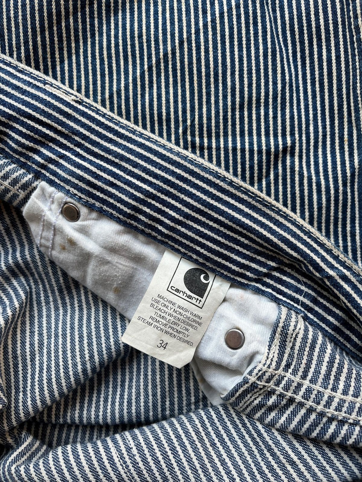 Carhartt Vintage Carhartt Short Carpenter Hickory Size US 34 / EU 50 - 5 Thumbnail