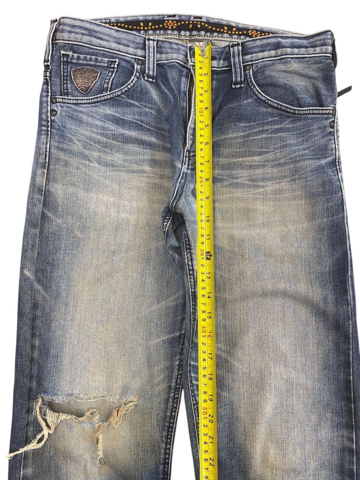 Edwin Vintage Edwin Rusty Mud Wash Style Ripped Jeans Size US 32 / EU 48 - 6 Thumbnail