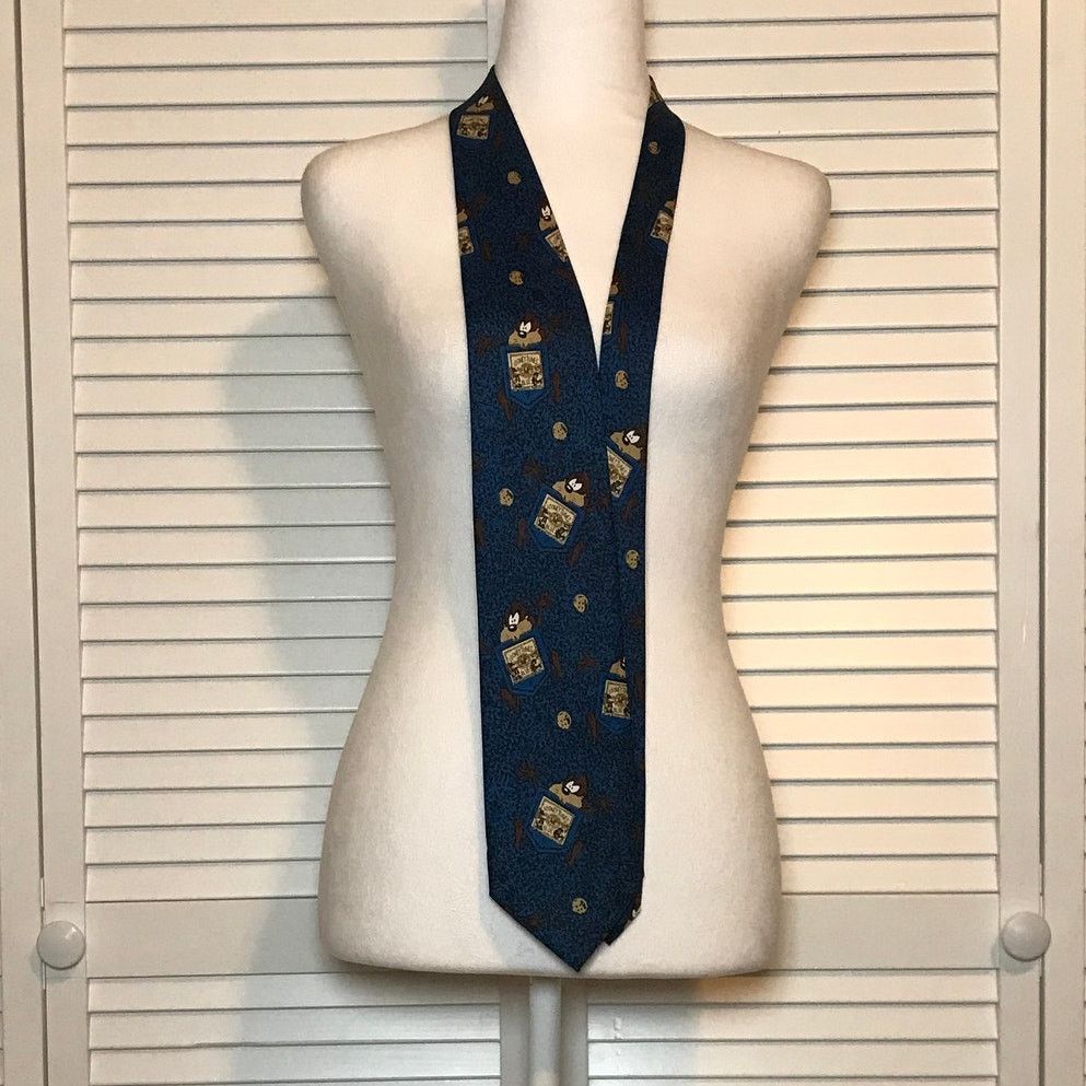 Warner Bros Lonney Tunes Tasmanian Devil Vintage Necktie Size ONE SIZE - 2 Thumbnail