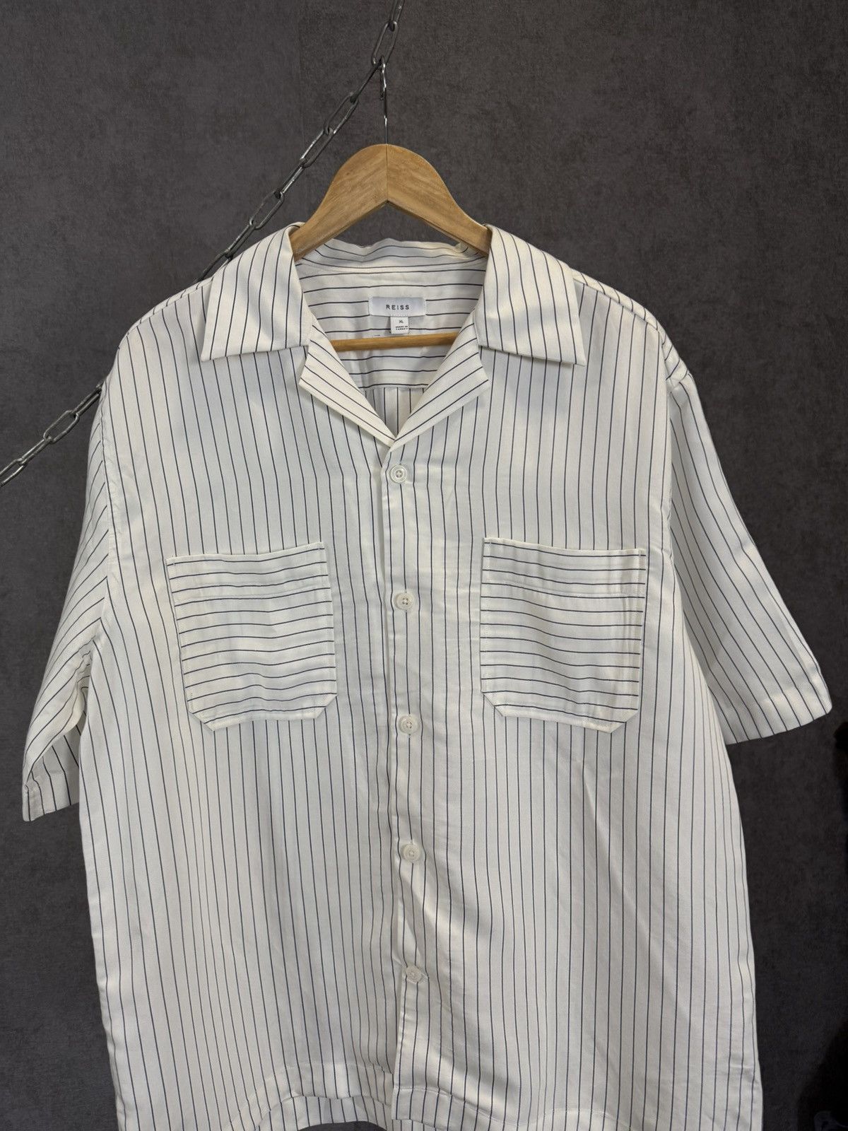 Reiss Reiss designer striped shirt Size US XL / EU 56 / 4 - 3 Thumbnail