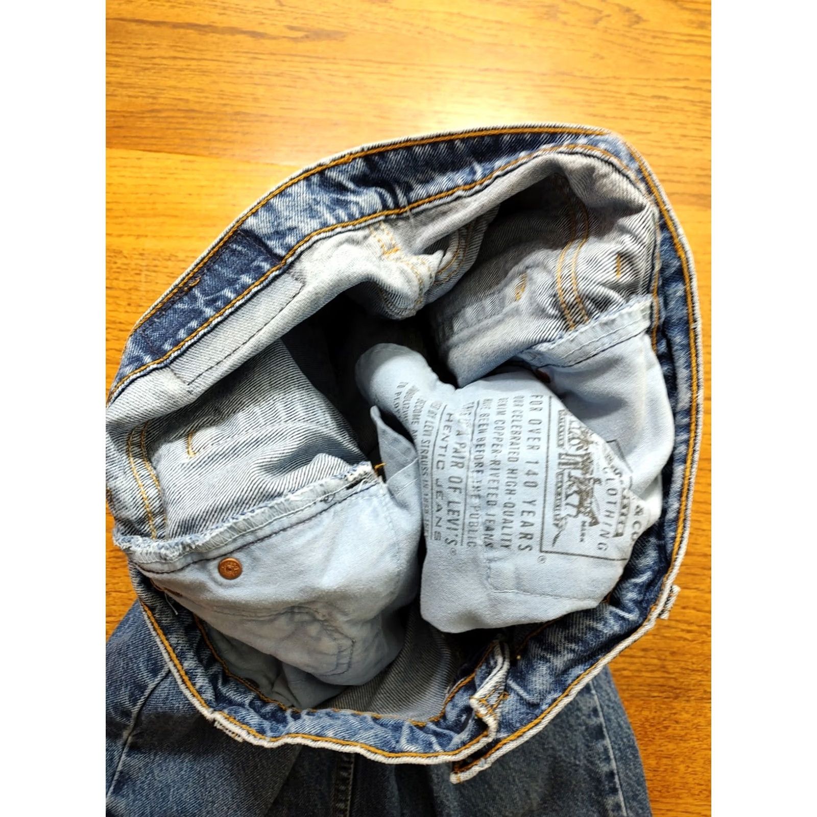 Levi's VINTAGE Levi's Womens Jeans 551 Relaxed Fit Tapered Leg Blue 34x30 Denim Cotton 90s Retro USA Size 24" / US 00 / IT 34 - 7 Thumbnail