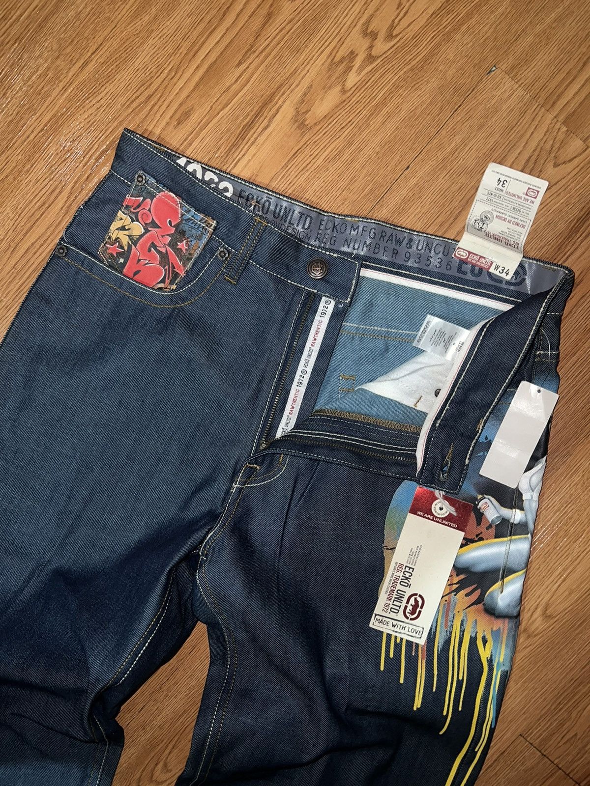 Ecko Unltd. × Vintage Vtg ECKO UNLTD RARE ITEM Size US 34 / EU 50 - 5 Thumbnail