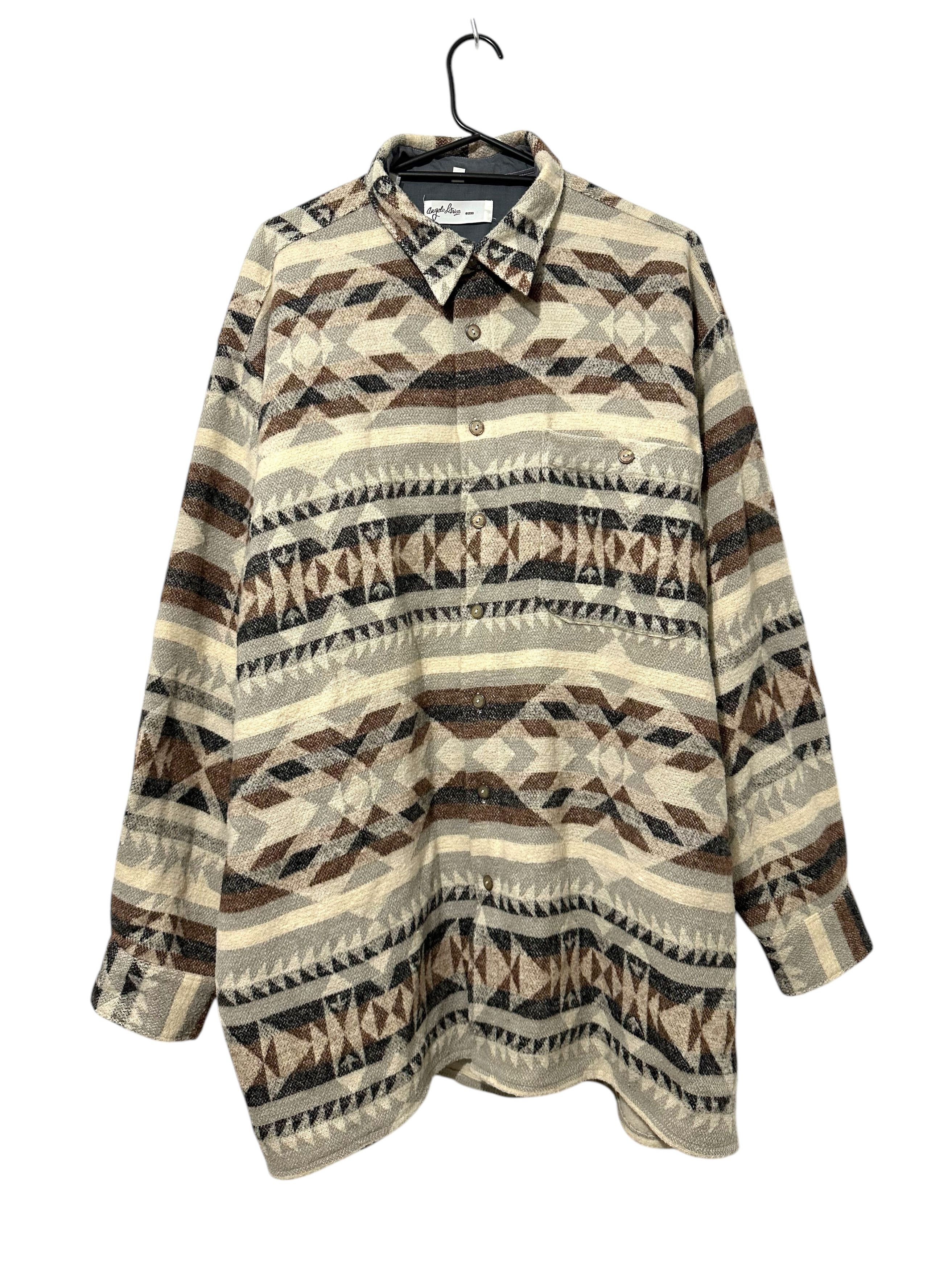 Vintage Vintage Navajo Woolen Over Shirt Jacket (XL) Size US XL / EU 56 / 4 - 1 Thumbnail