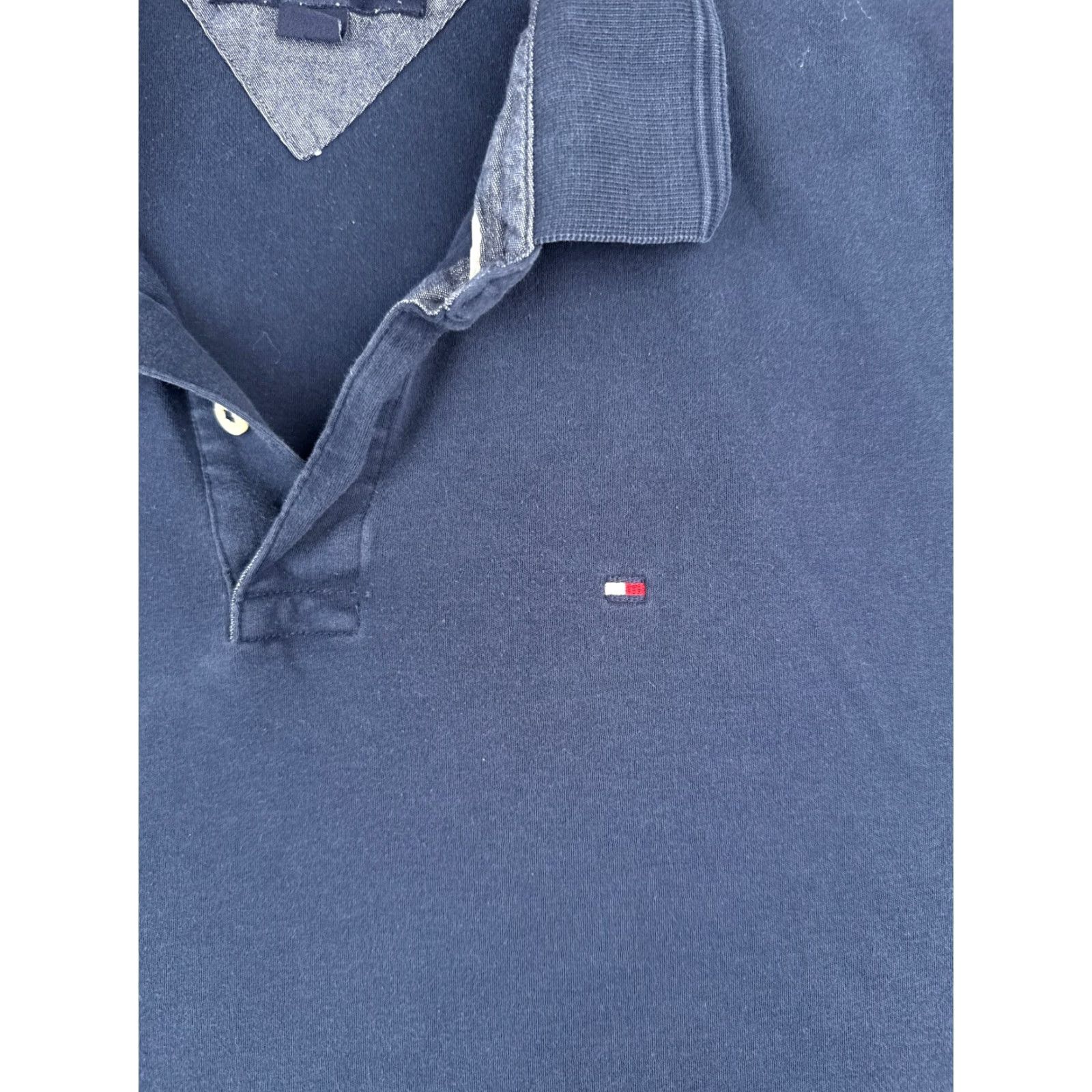 Tommy Hilfiger Tommy Hilfiger Polo Shirt Adult XL Blue Slim Fit 100% Cotton Casual Mens Size US XL / EU 56 / 4 - 6 Thumbnail