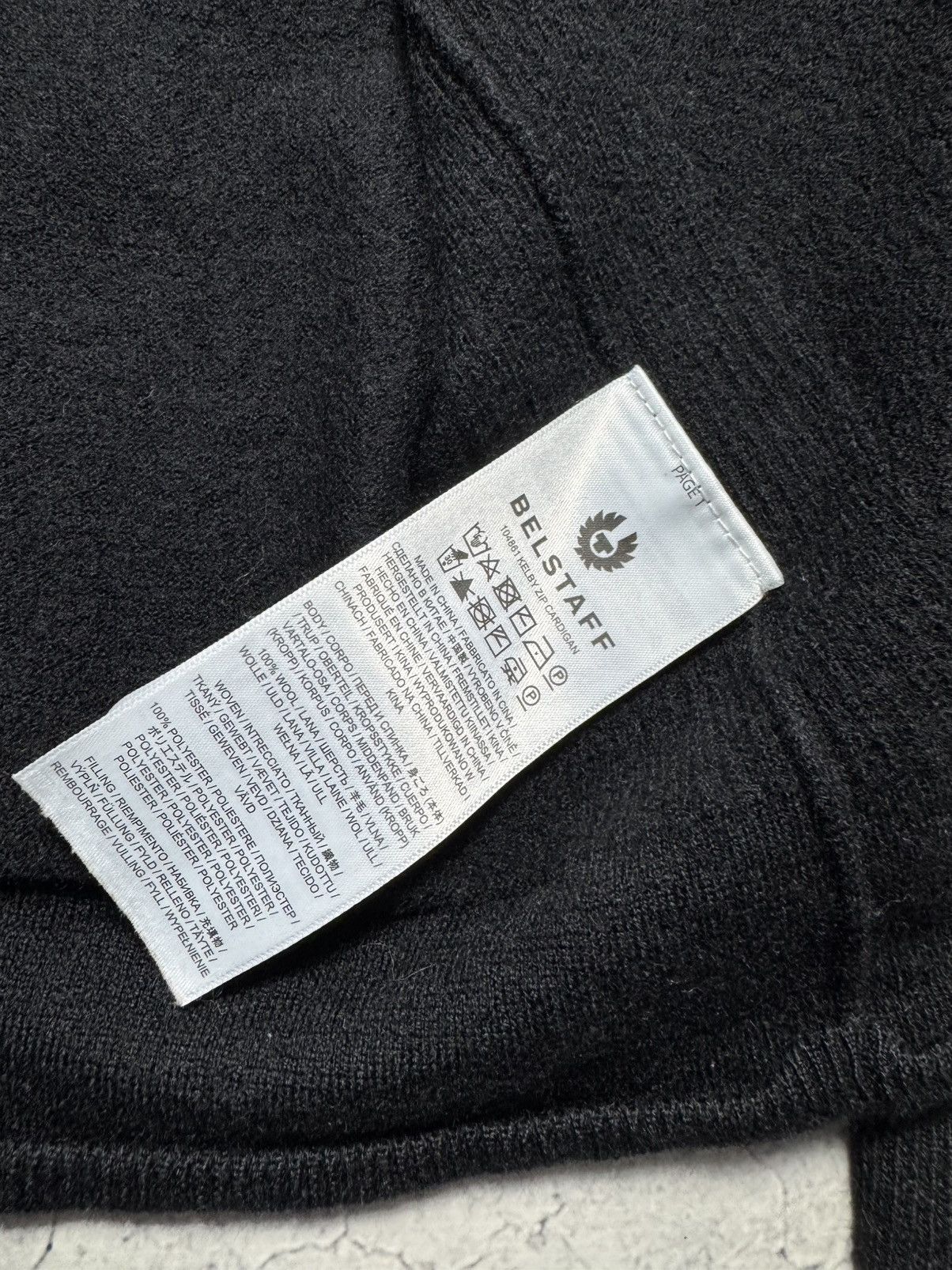 Belstaff Belstaff Women’s Wool Sweater 1/4 Zip Black Nylon Size XL Size XL / US 12-14 / IT 48-50 - 7 Thumbnail