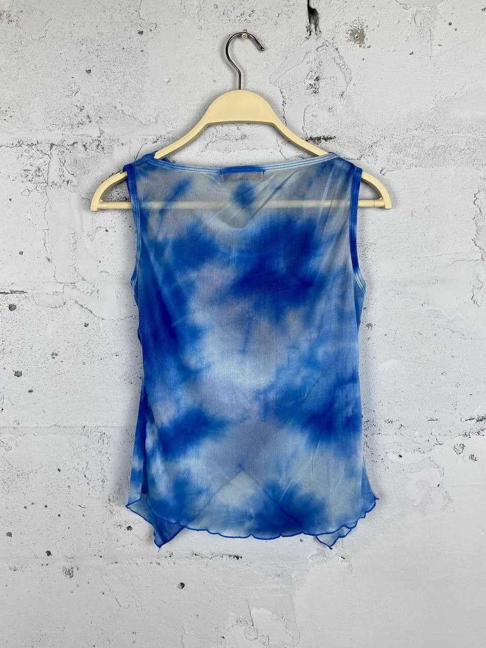 Cop Copine × Vintage Y2K Sky Print Vintage Face Style Tank Top Japan Size S / US 4 / IT 40 - 5 Thumbnail