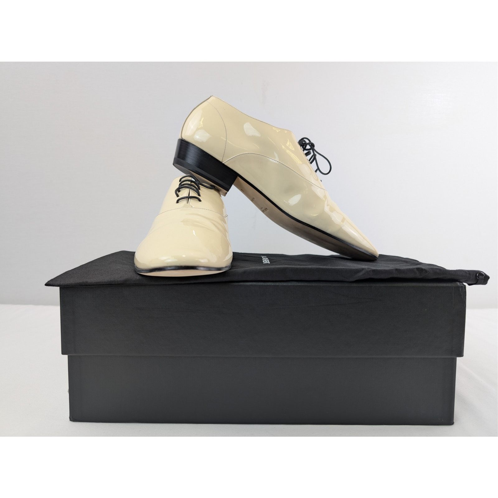Saint Laurent Paris o1rshd1 Leon 30 Lace Up Derby Boots in Coquille Size US 11 / EU 44 - 17 Thumbnail