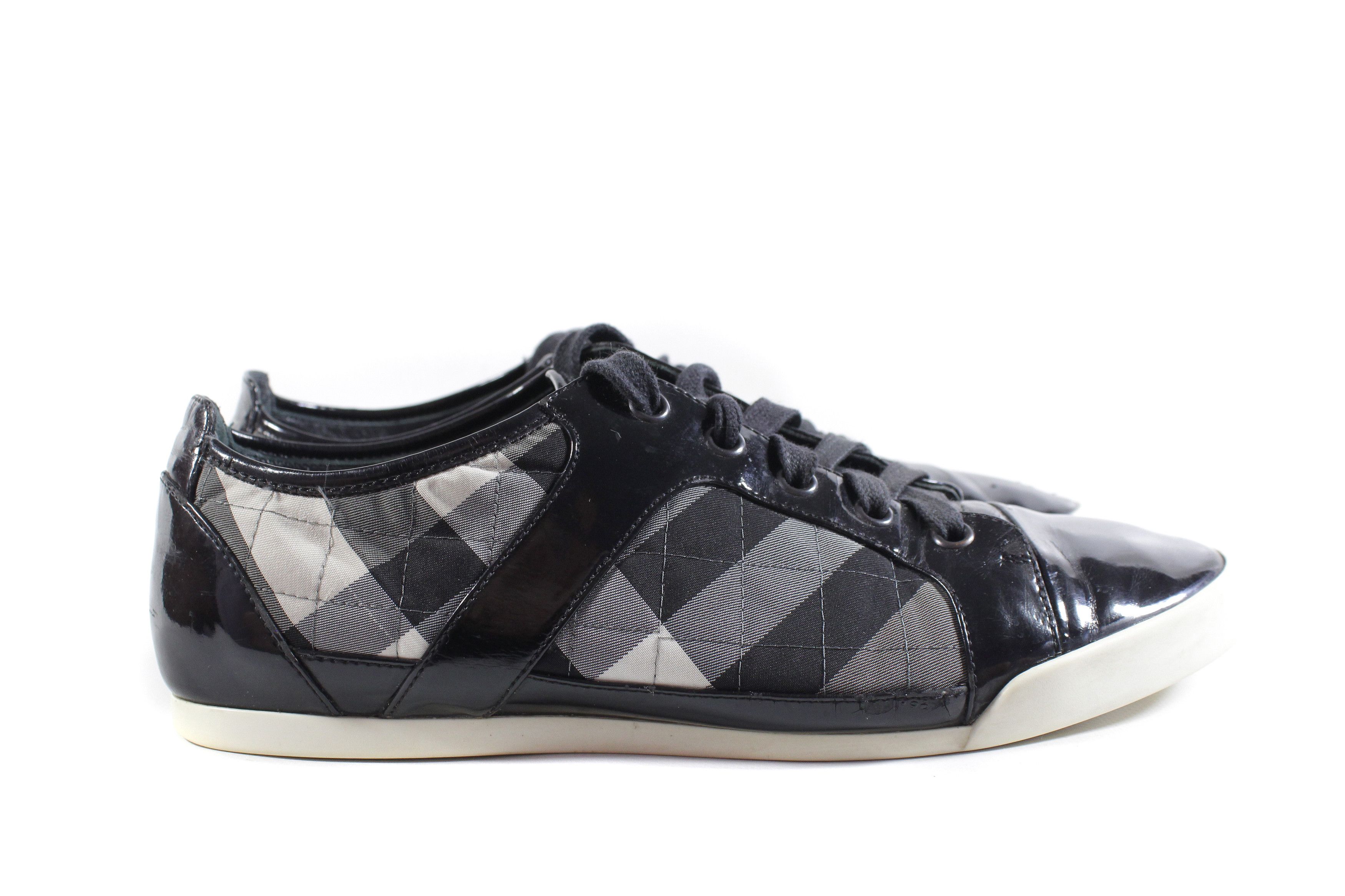 Burberry Nova Check Patent Leather Shoes Size US 8 / IT 38 - 2 Thumbnail