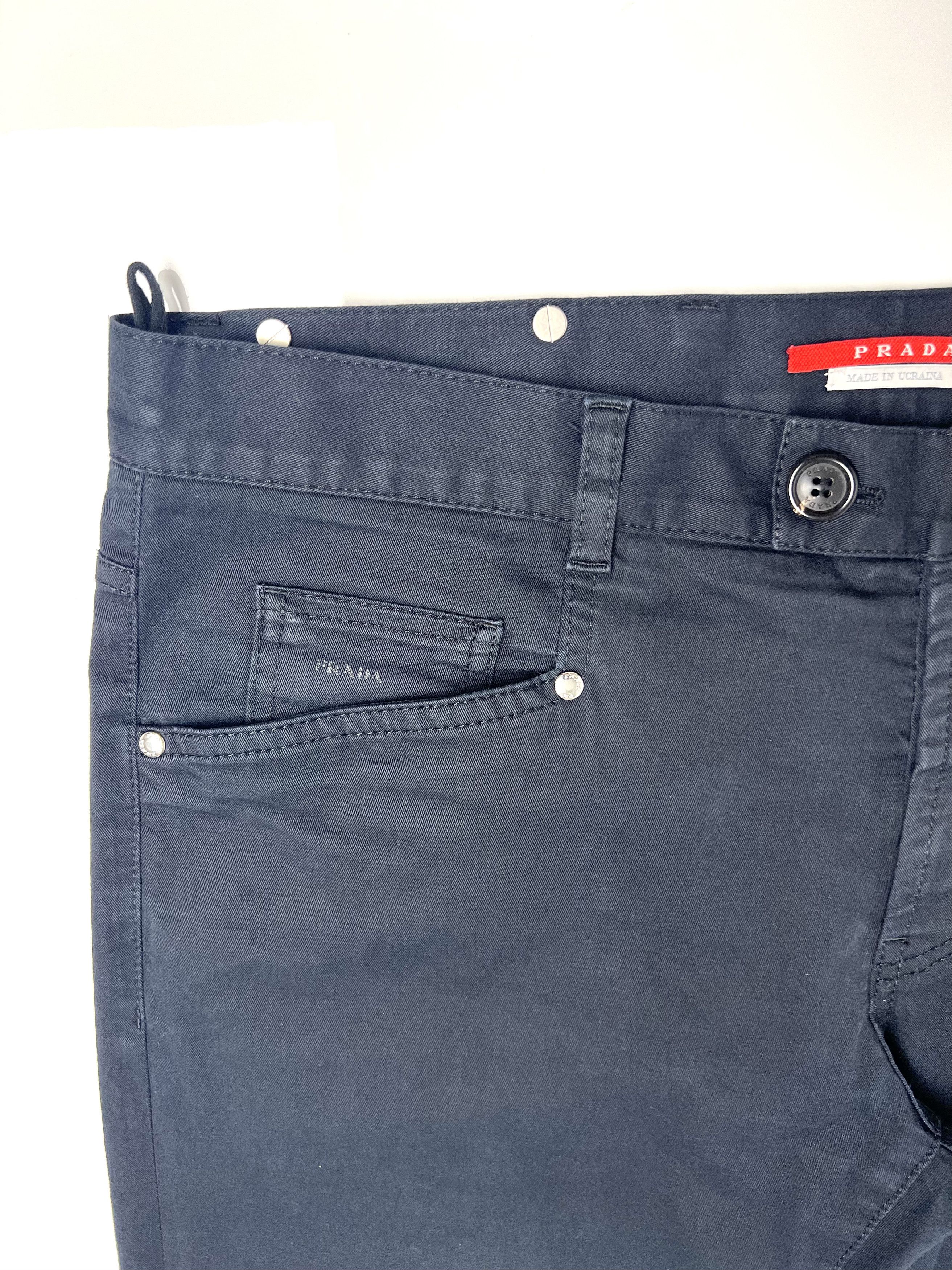 Prada PRADA LINEA ROSSA COTTON BLEND FLARE LEG CASUAL PANTS Size US 36 / EU 52 - 14 Thumbnail
