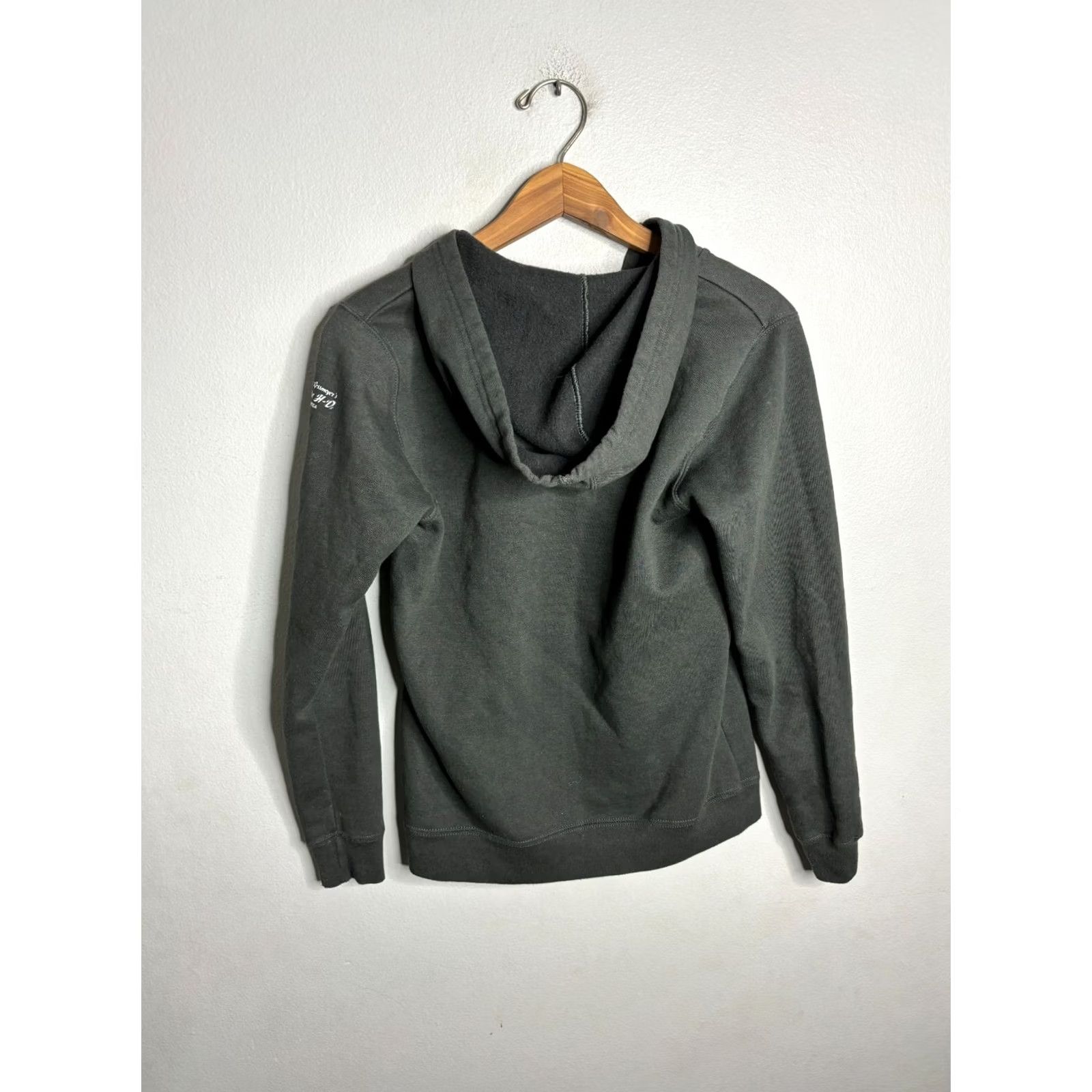 Harley Davidson Harley-Davidson V Neck Hoodie Sweater Pullover Women’s Small Green Knit Embroidered Logo Vintage 8/10 012424B109 Size S / US 4 / IT 40 - 5 Thumbnail