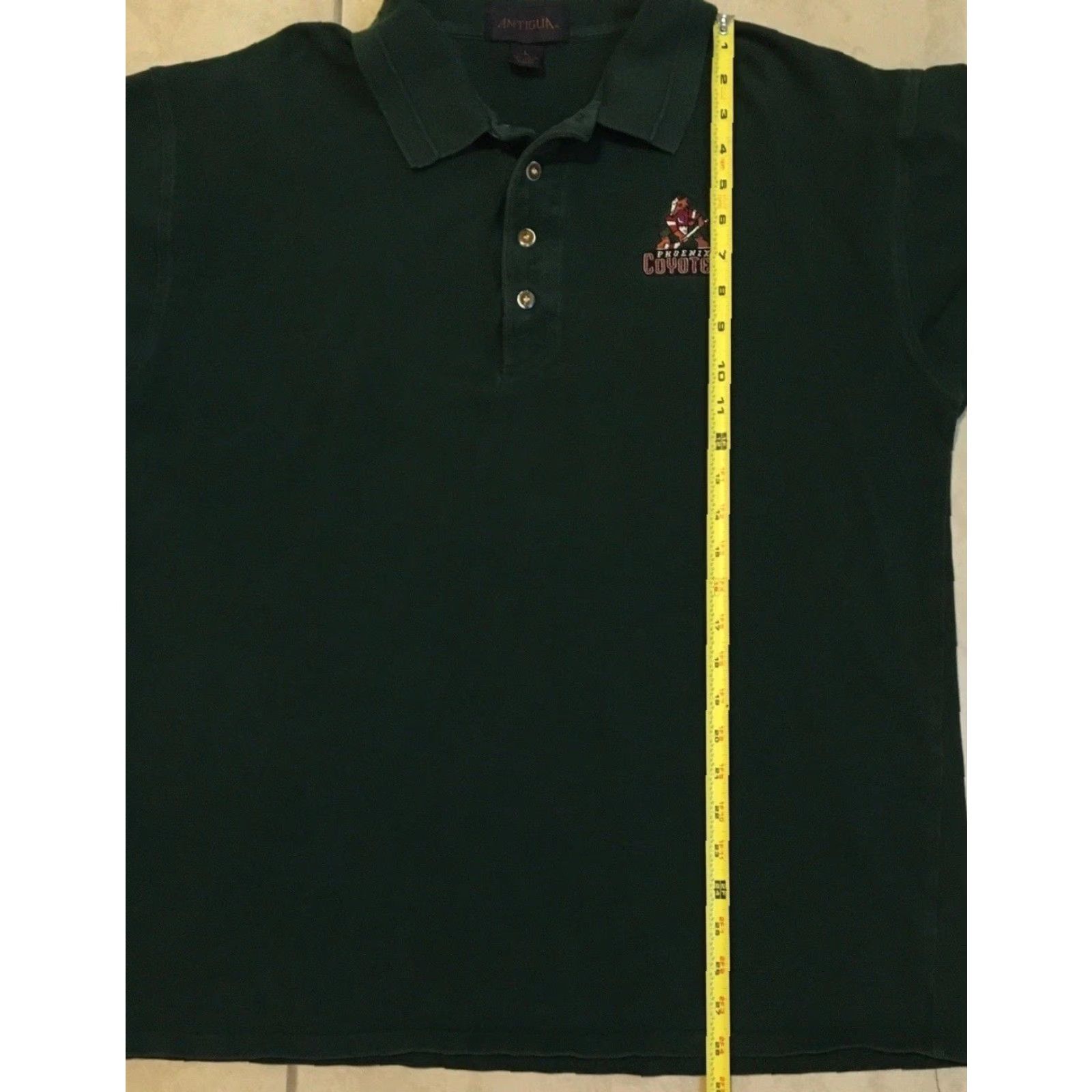 Vintage VINTAGE 90s Phoenix Coyotes Faded Polo Shirt L green Nike Shirt Mens T-Shirt Short Sleeve 80s Grunge Fans Sun Logo Sports NHL Playoffs Stanley Cup Size US L / EU 52-54 / 3 - 7 Thumbnail