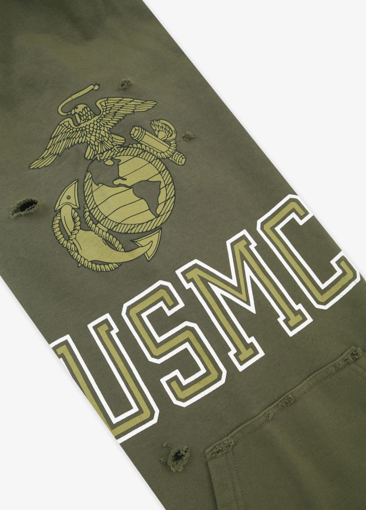 PROJECT G/R Project G/R RECONSTRUCTED FOLDED ZIP HOODIE - KHAKI size 2 Size US M / EU 48-50 / 2 - 4 Thumbnail