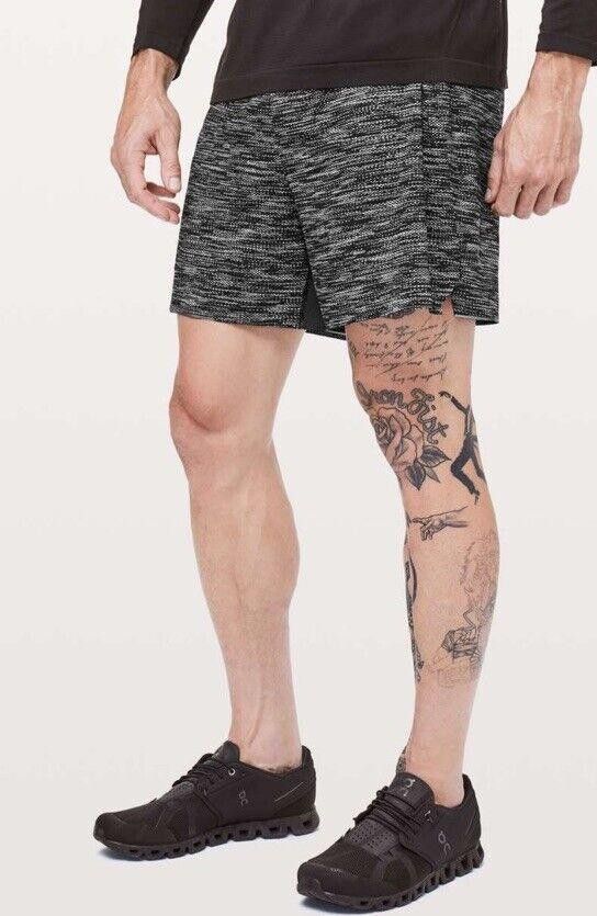 Designer Lululemon Surge Liner Shorts Mens Black Running Track Size US 32 / EU 48 - 1 Thumbnail