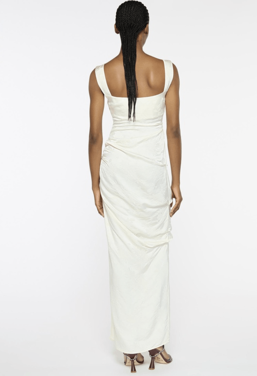 Paris Georgia White Raf Maxi Dress Size M / US 6-8 / IT 42-44 - 2 Thumbnail