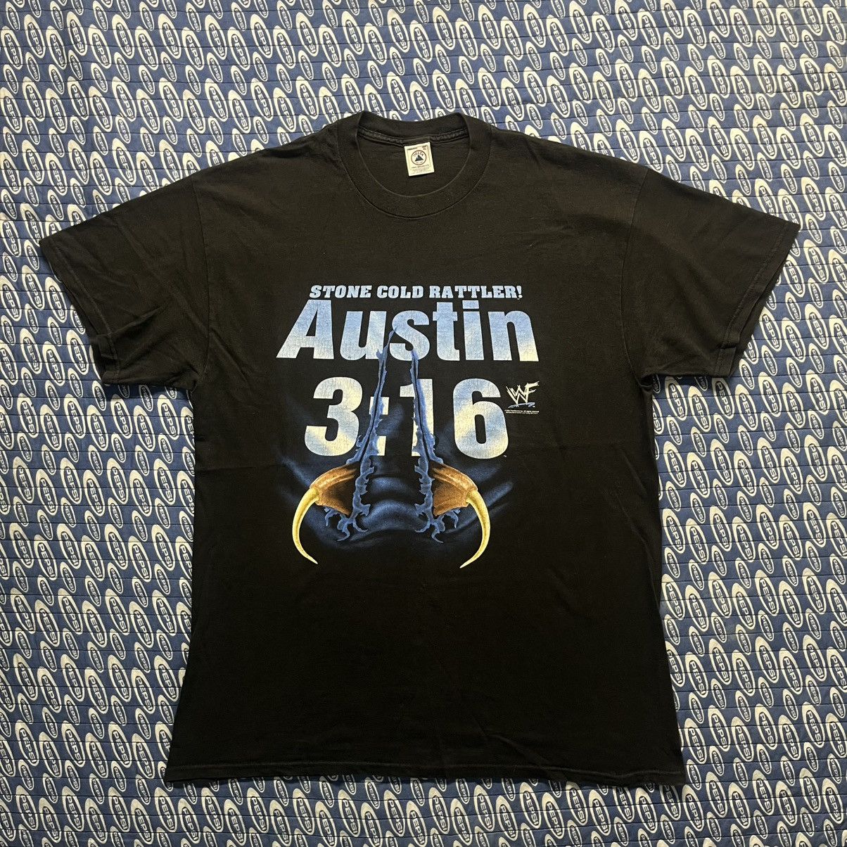 Other × Vintage × WWF Vintage 1998 WWF Stone Cold Rattler Austin 3:16 T Shirt Size US XL / EU 56 / 4 - 1 Thumbnail