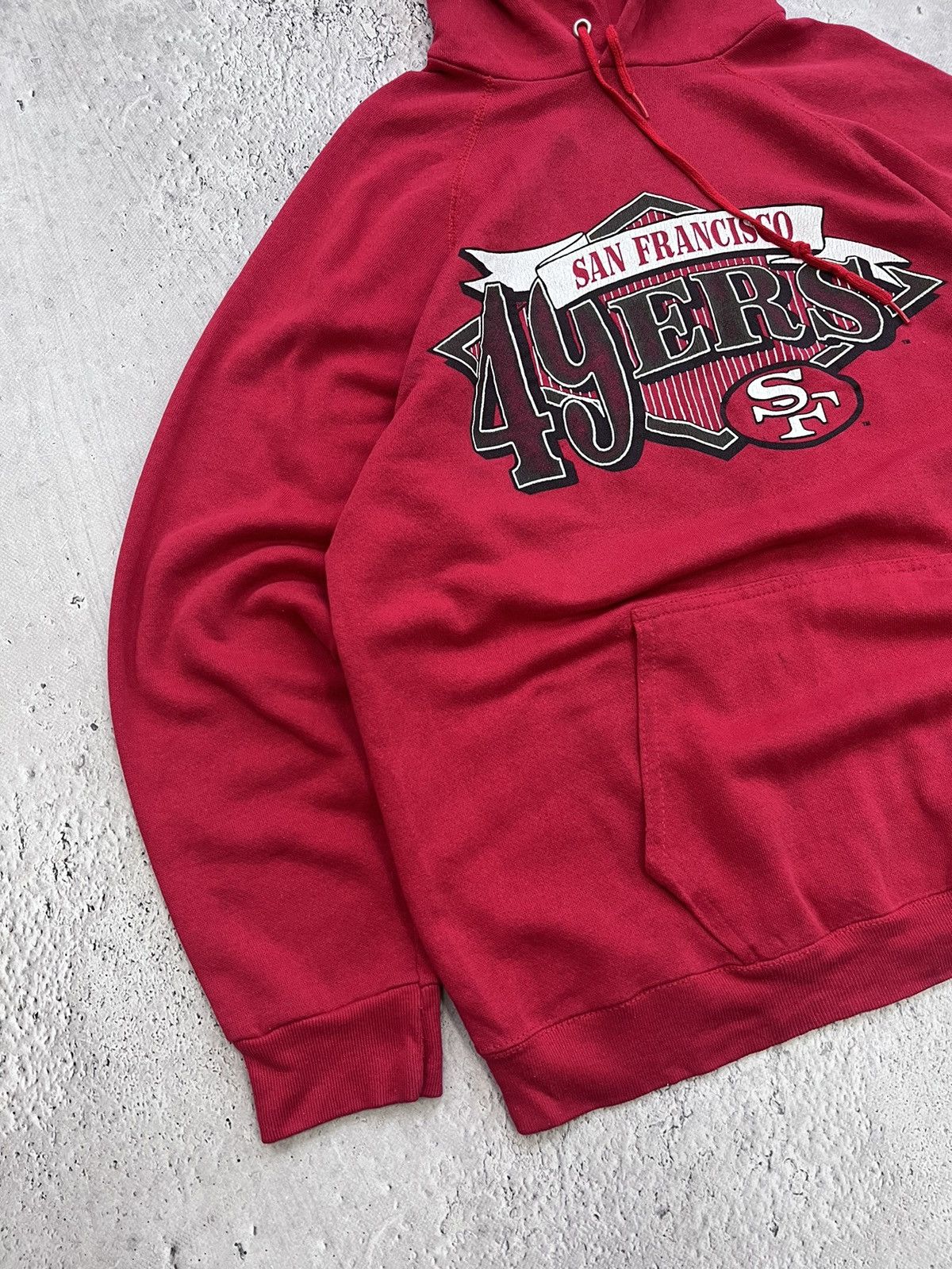 NFL × Vintage Vintage 90's Red San Francisco 49ers Sports Hoodie Size XL Size US XL / EU 56 / 4 - 2 Thumbnail