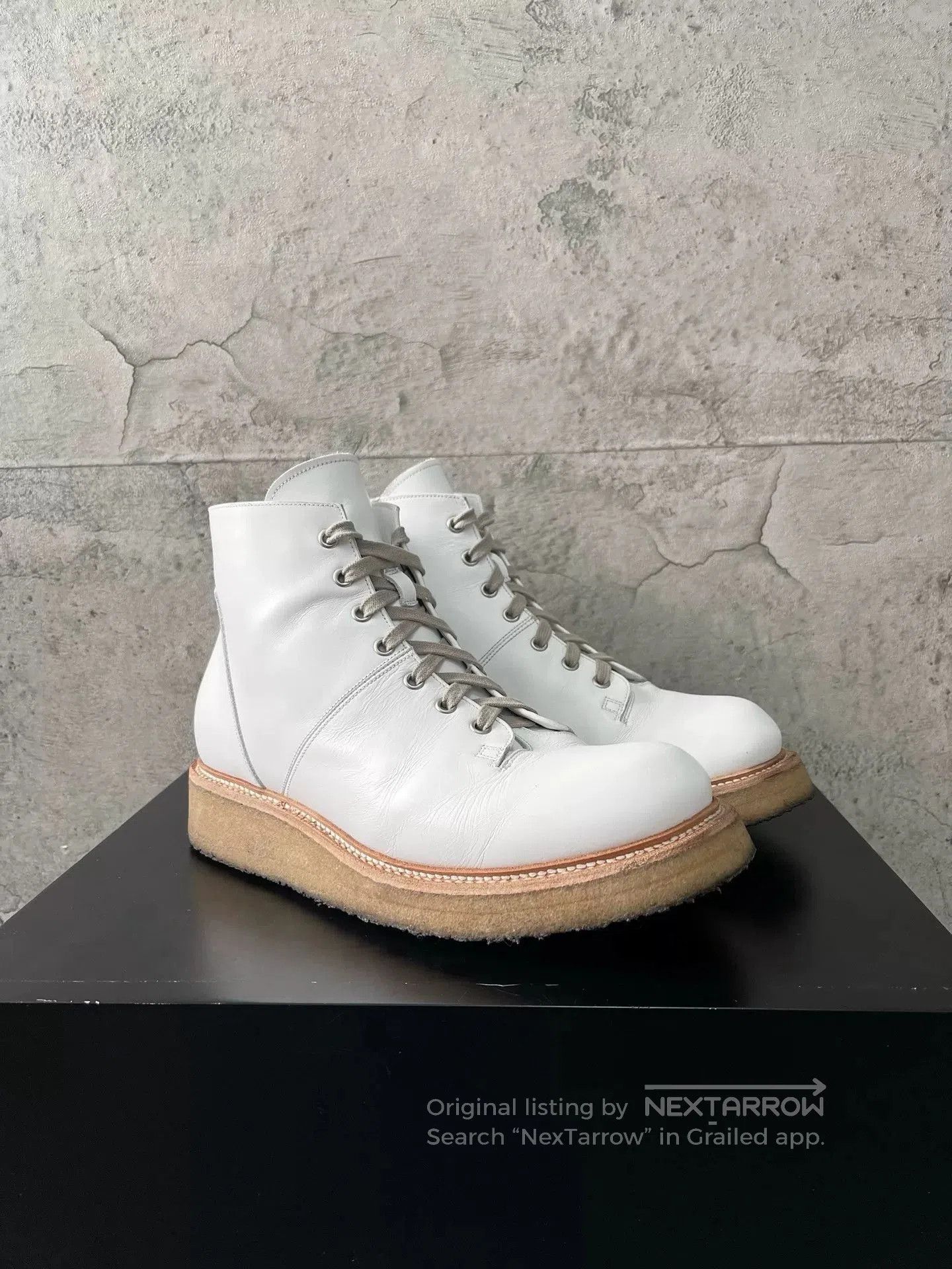 Rick Owens Rick Owens Milk White Martin Boots 42. Size US 9 / EU 42 - 3 Thumbnail