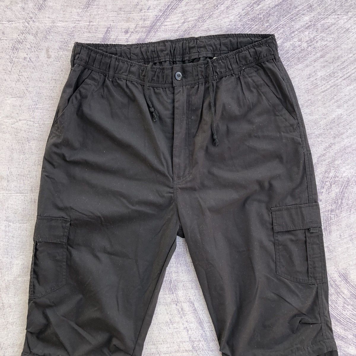 Vintage Japanese Cargo Pants Baggie All black Tactical With 6 pocket Size US 35 - 2 Thumbnail