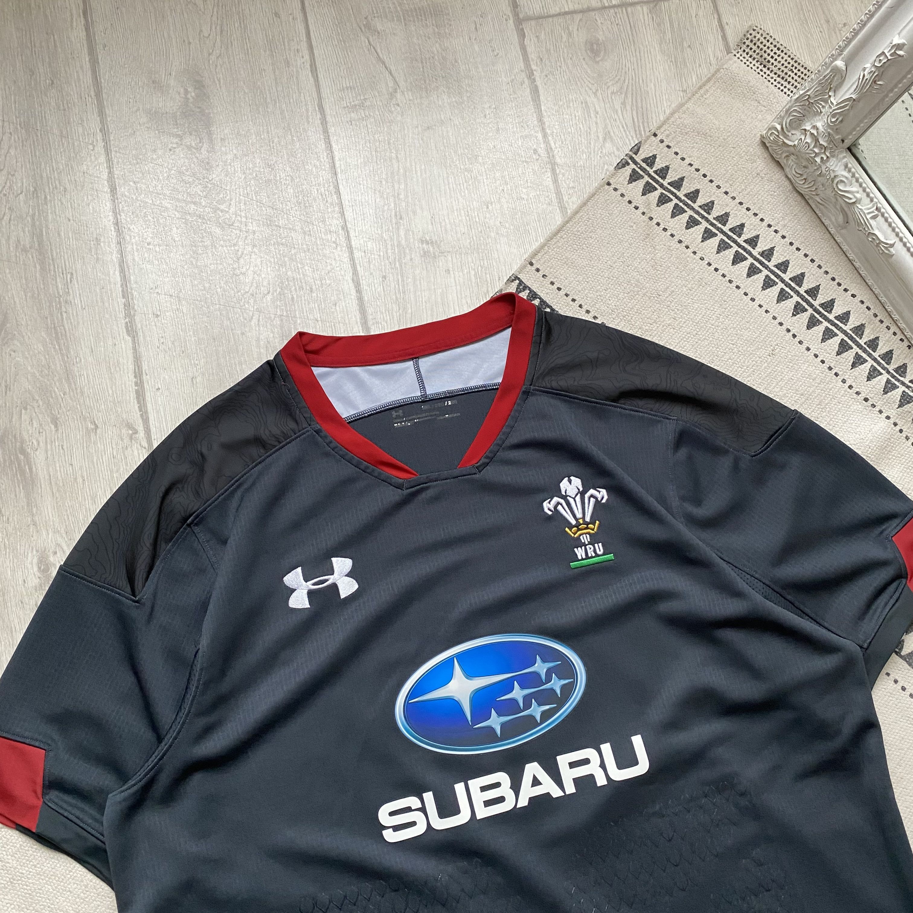 Canterbury of New Zealand 🏈 Blokcore England Wales rugby jersey Subaru drill Rcing Size US XL / EU 56 / 4 - 2 Thumbnail