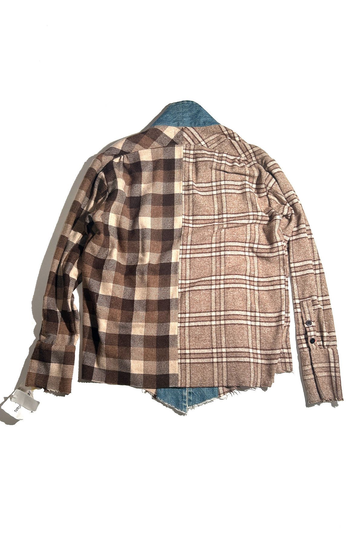 Greg Lauren GREG LAUREN SPLIT WOOL PLAID KIMONO GL1 Size US XL / EU 56 / 4 - 7 Thumbnail