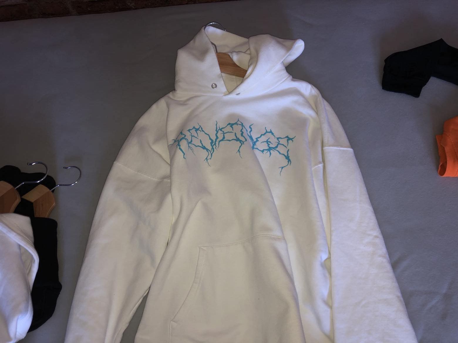 Revenge Blue Lightning Hoodie | Grailed